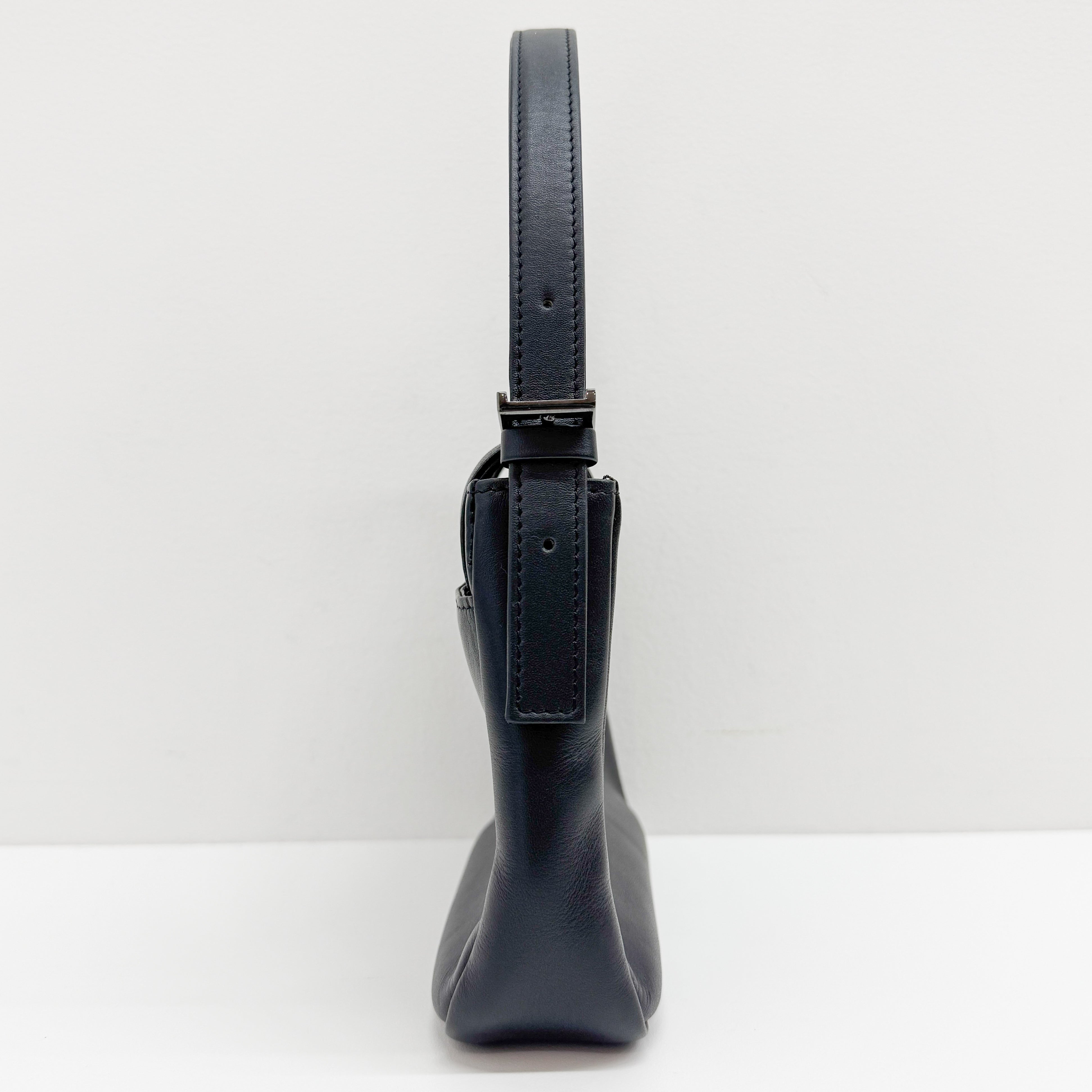 Black Leather Hand Bag