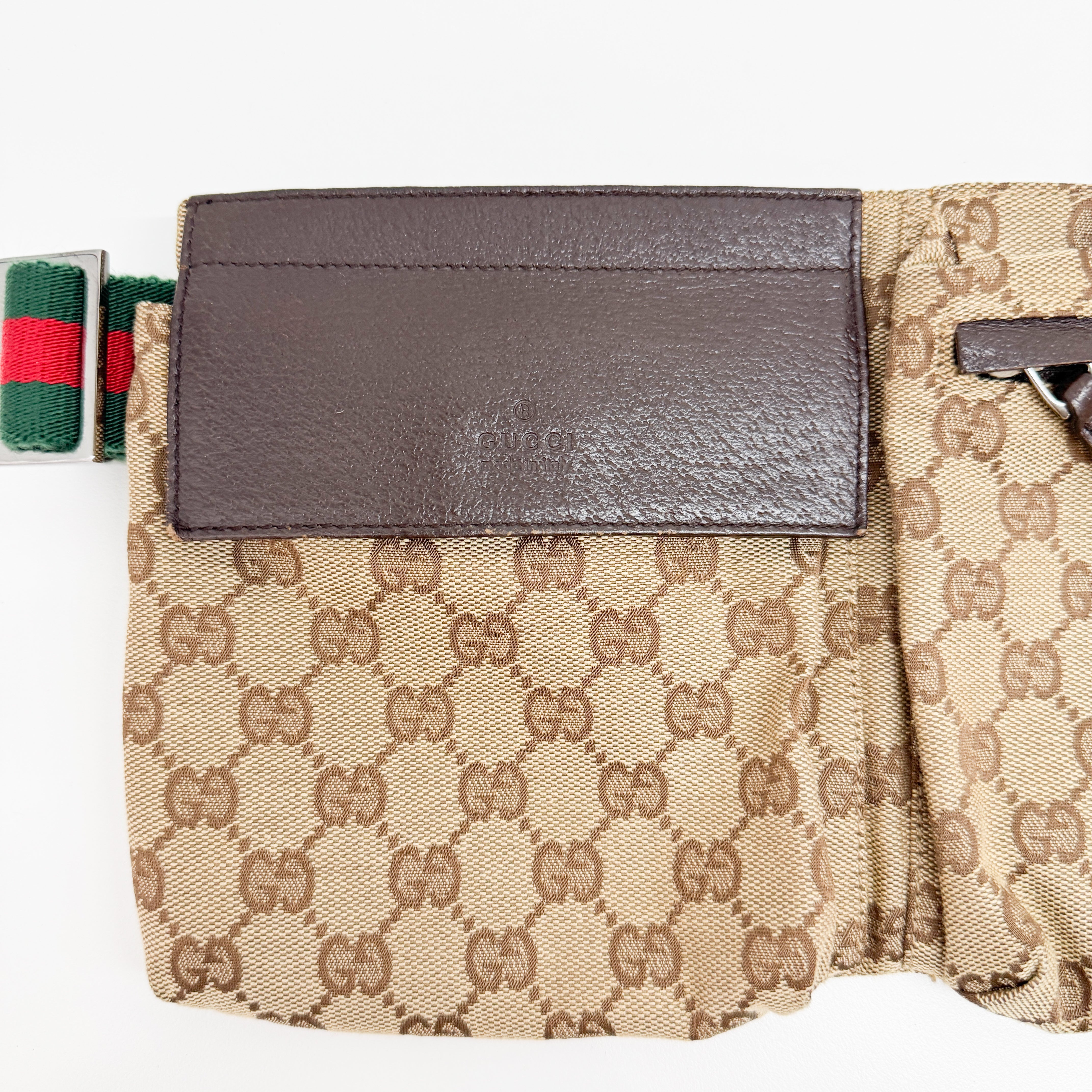 Brown GG Canvas Adjustable Fanny Pack