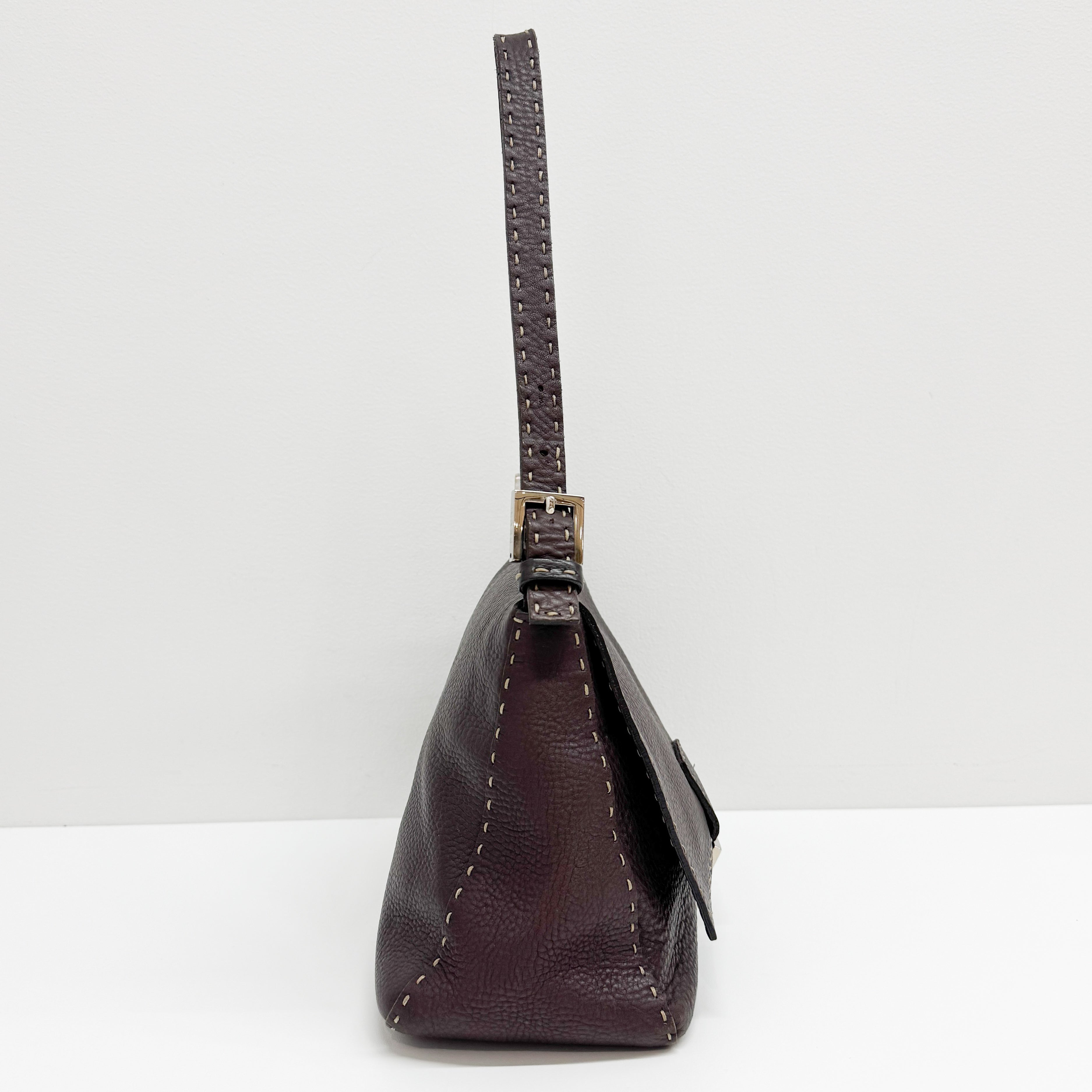 Selleria Brown Leather Mamma Baguette