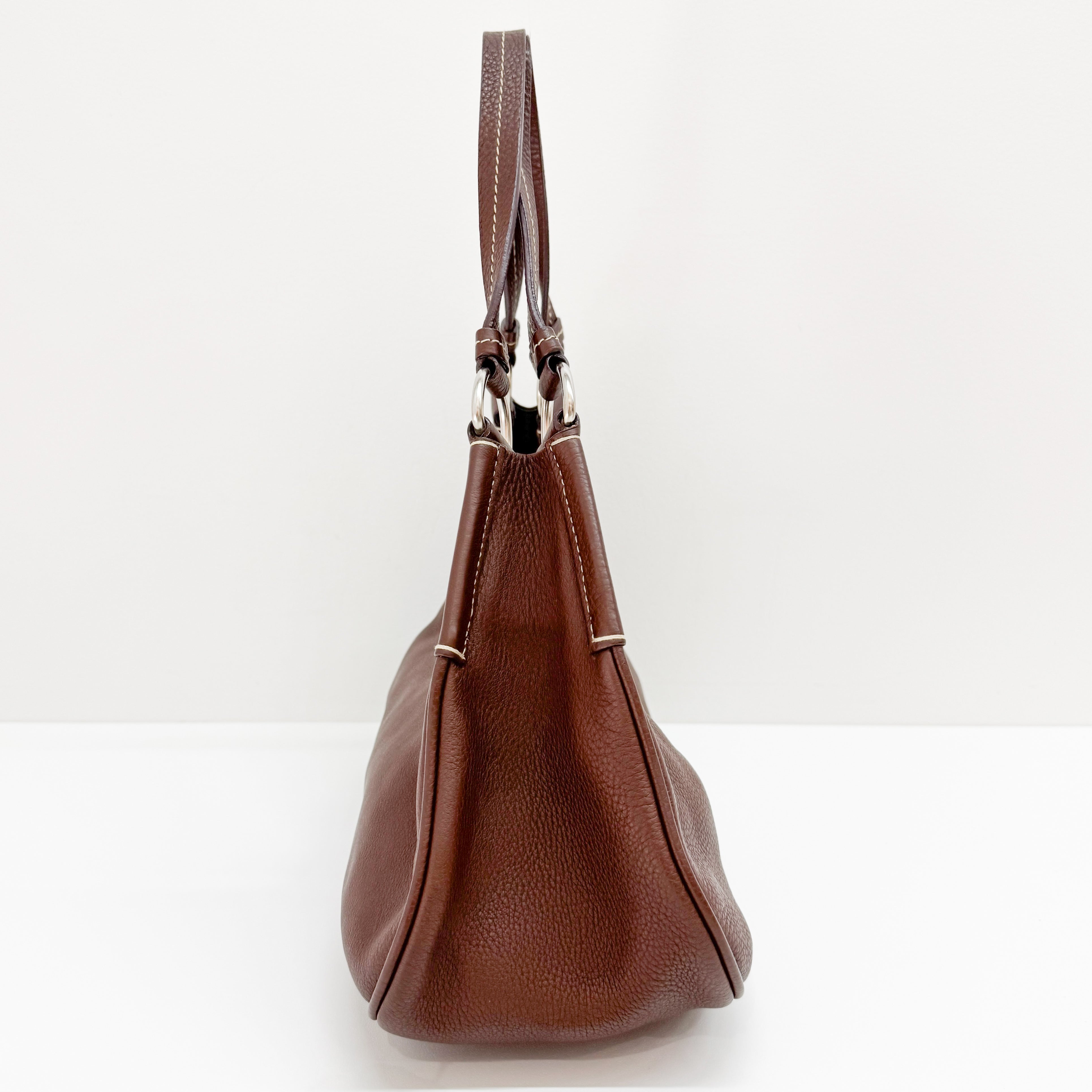 Brown Leather Shoulder Bag