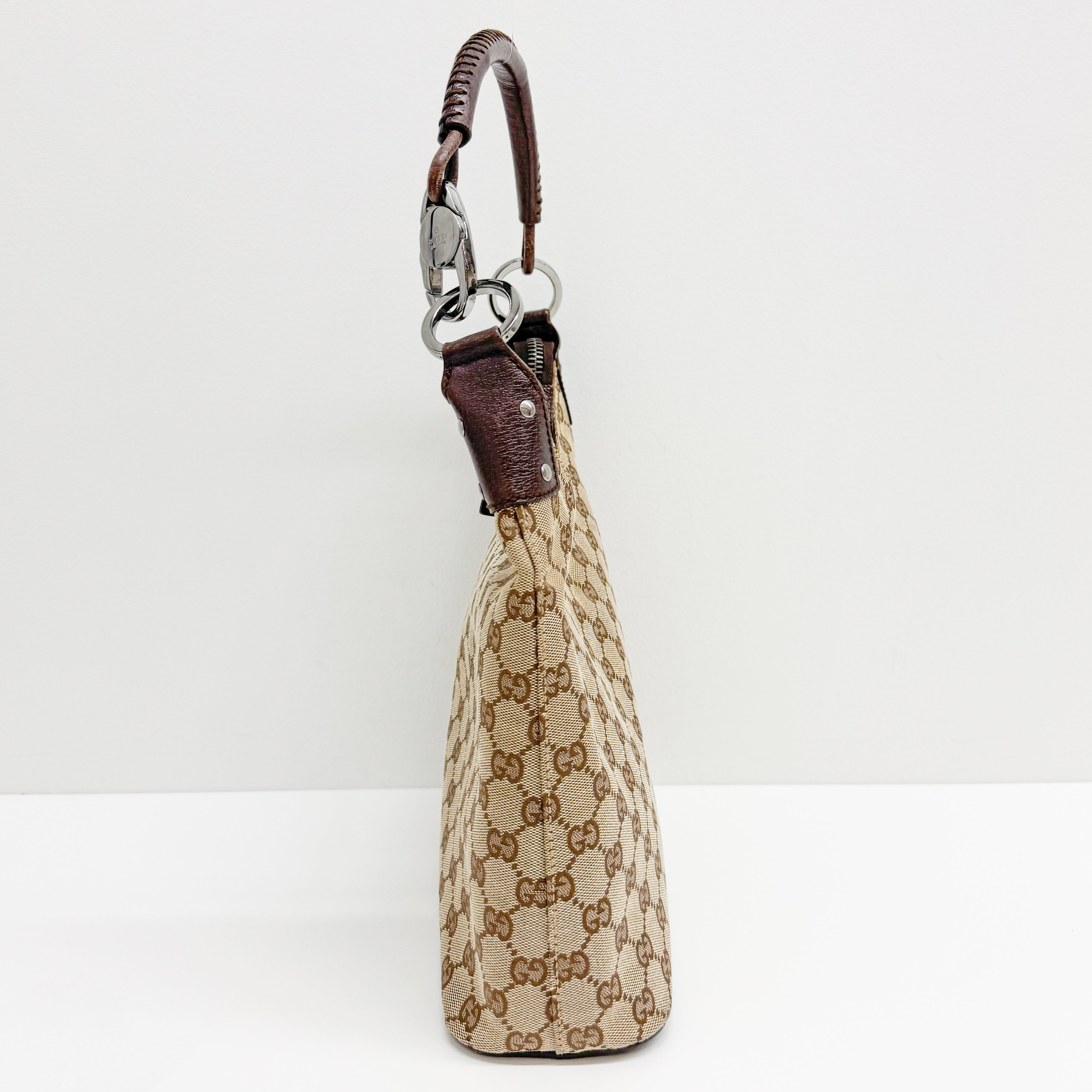 GG Canvas Brown Shoulder Bag