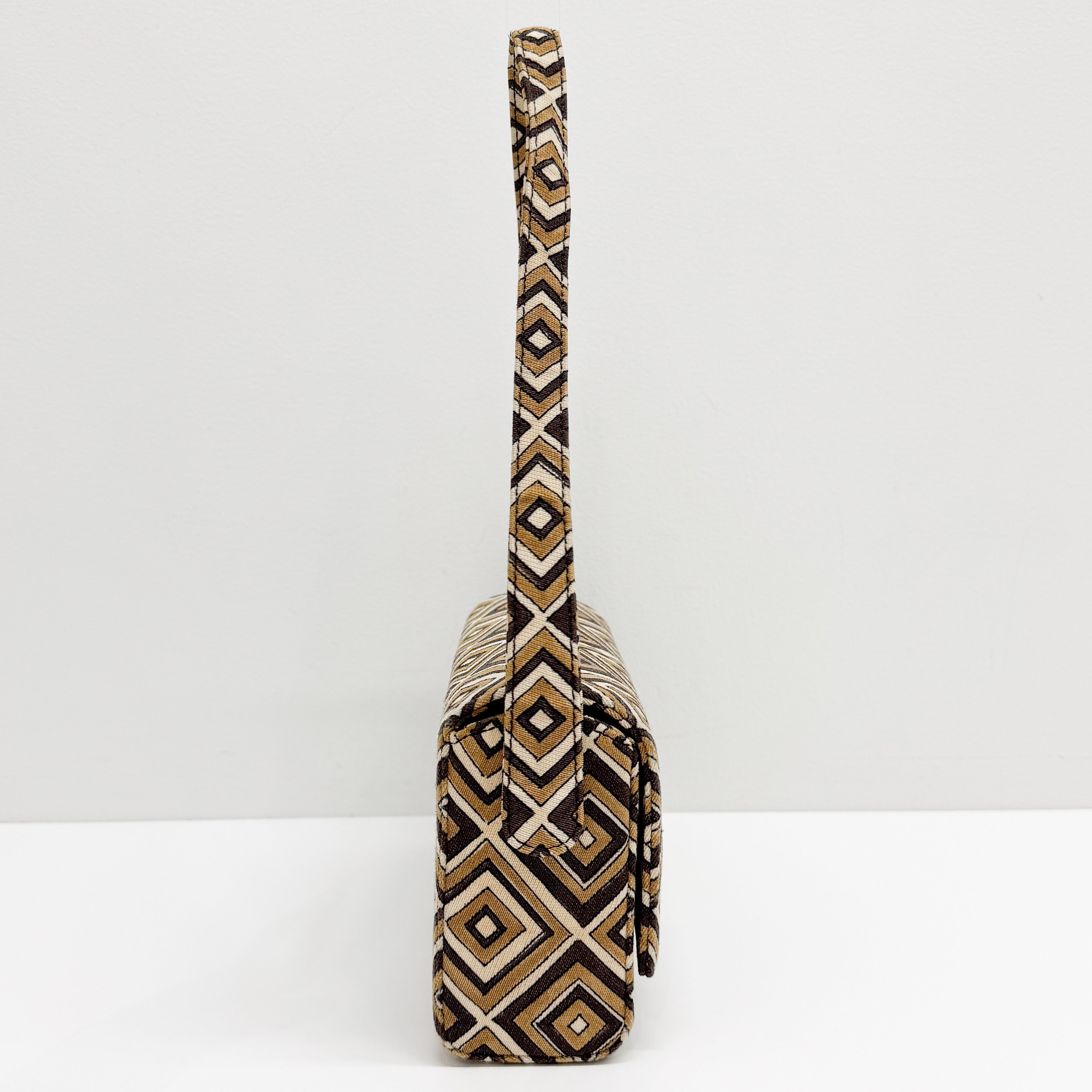 Brown Canvas Shoulder Bag