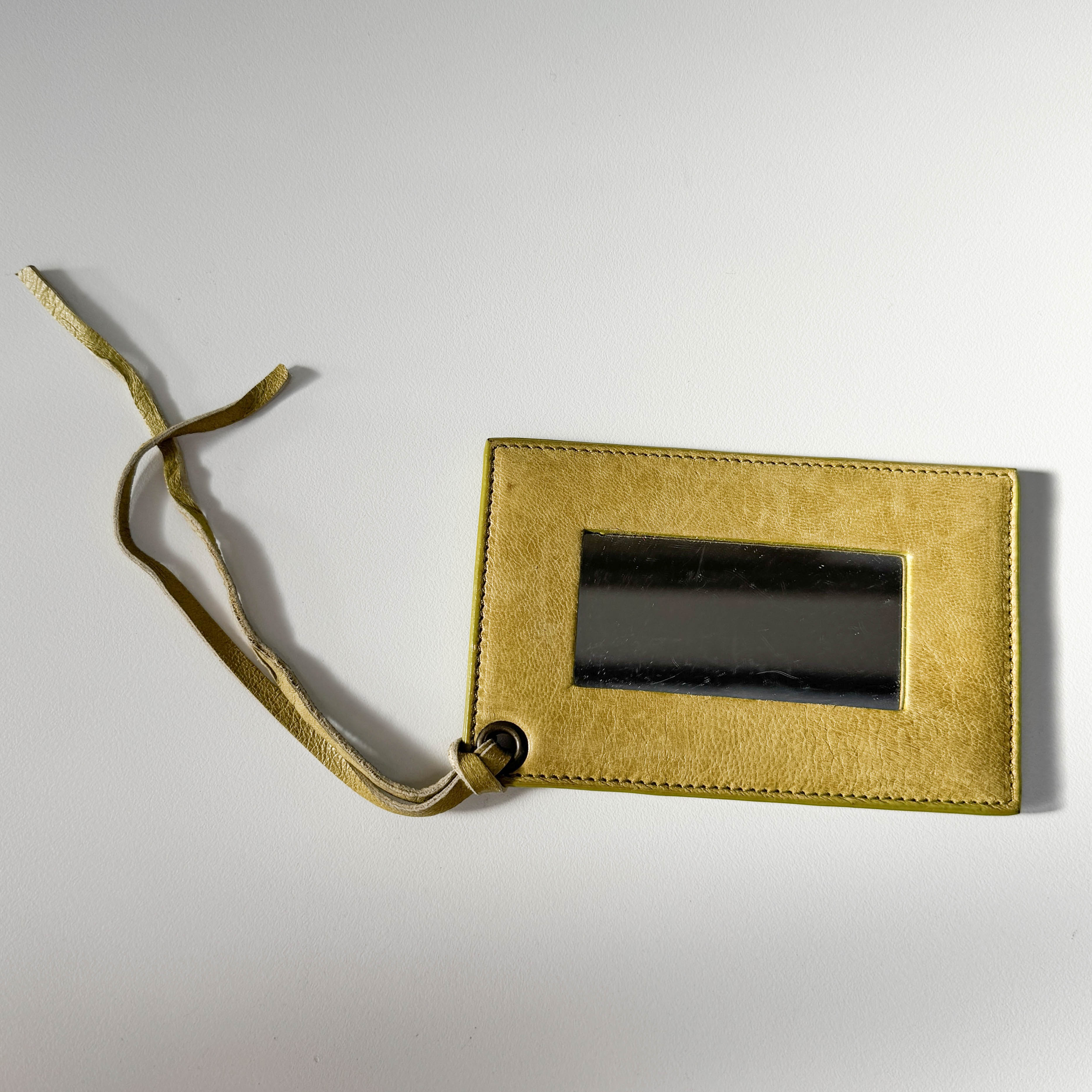 The First Soft yellow Calfskin Leather Two Way Bag