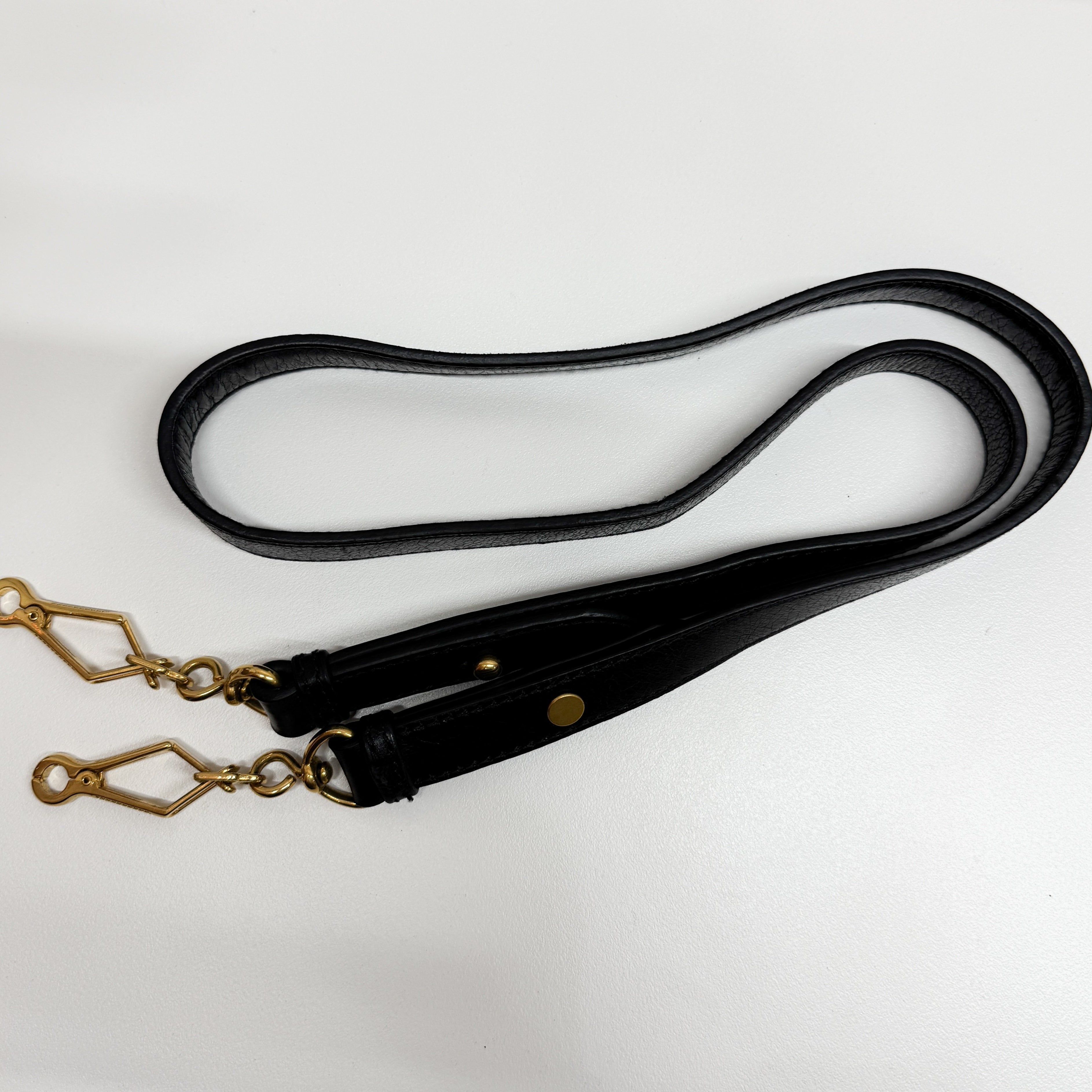 Vitello Bauletto Black Calfskin Leather Two Way Bag