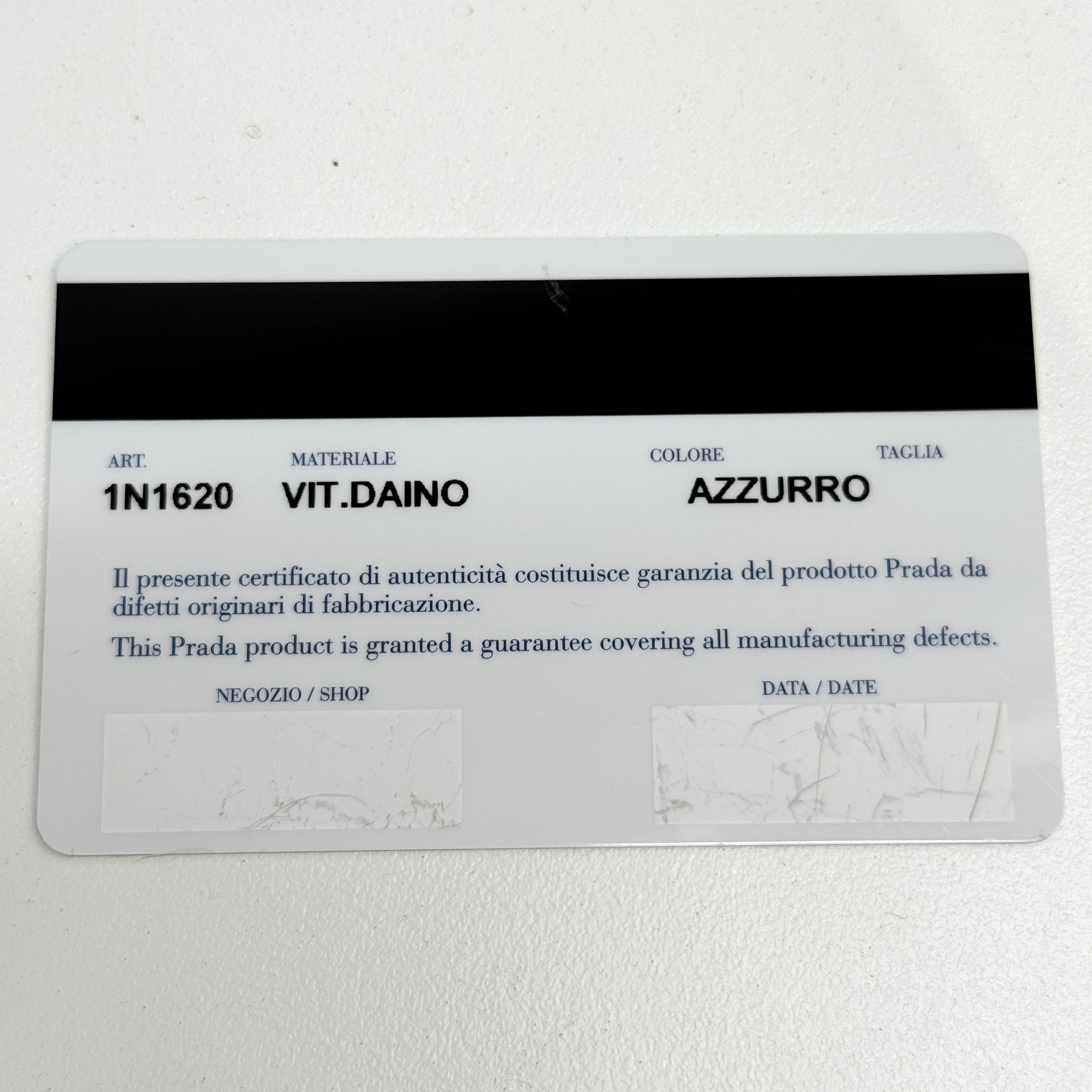 Blue Leather Mini Handle Bag