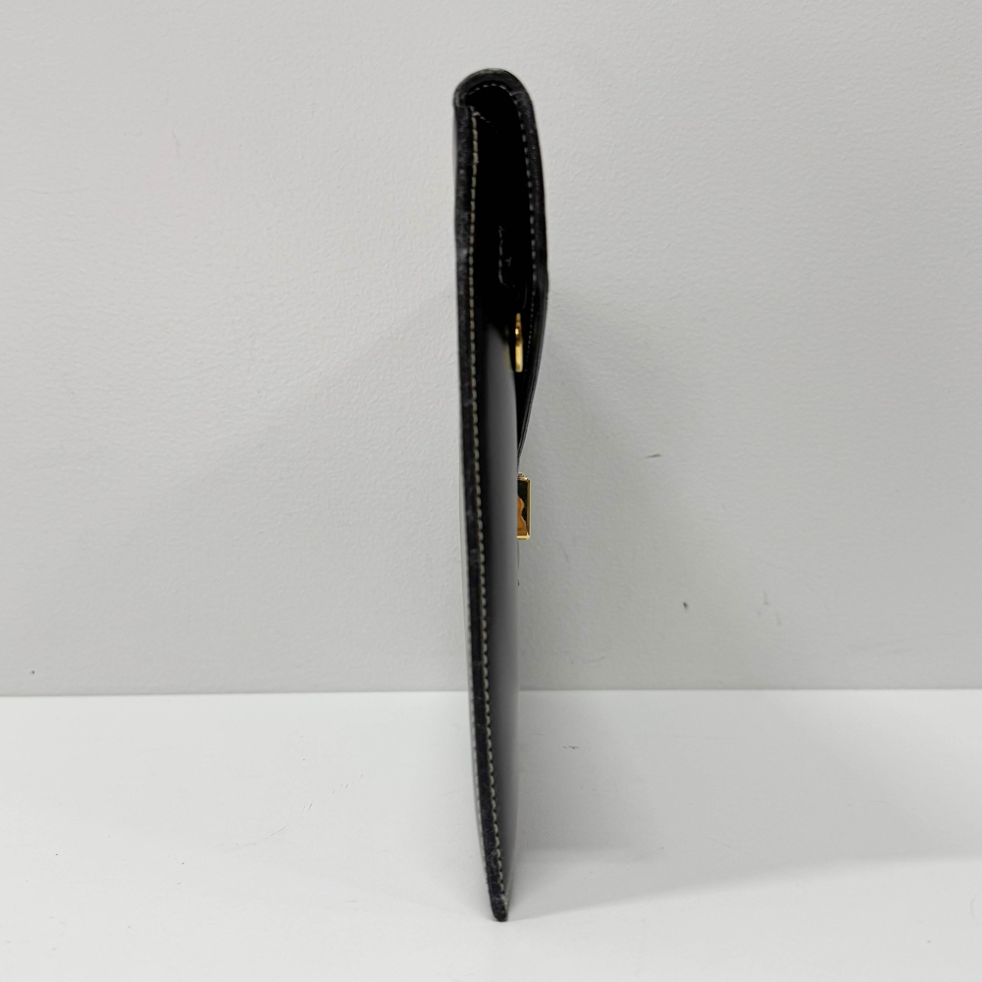 Envelope Leather Clutch Bag