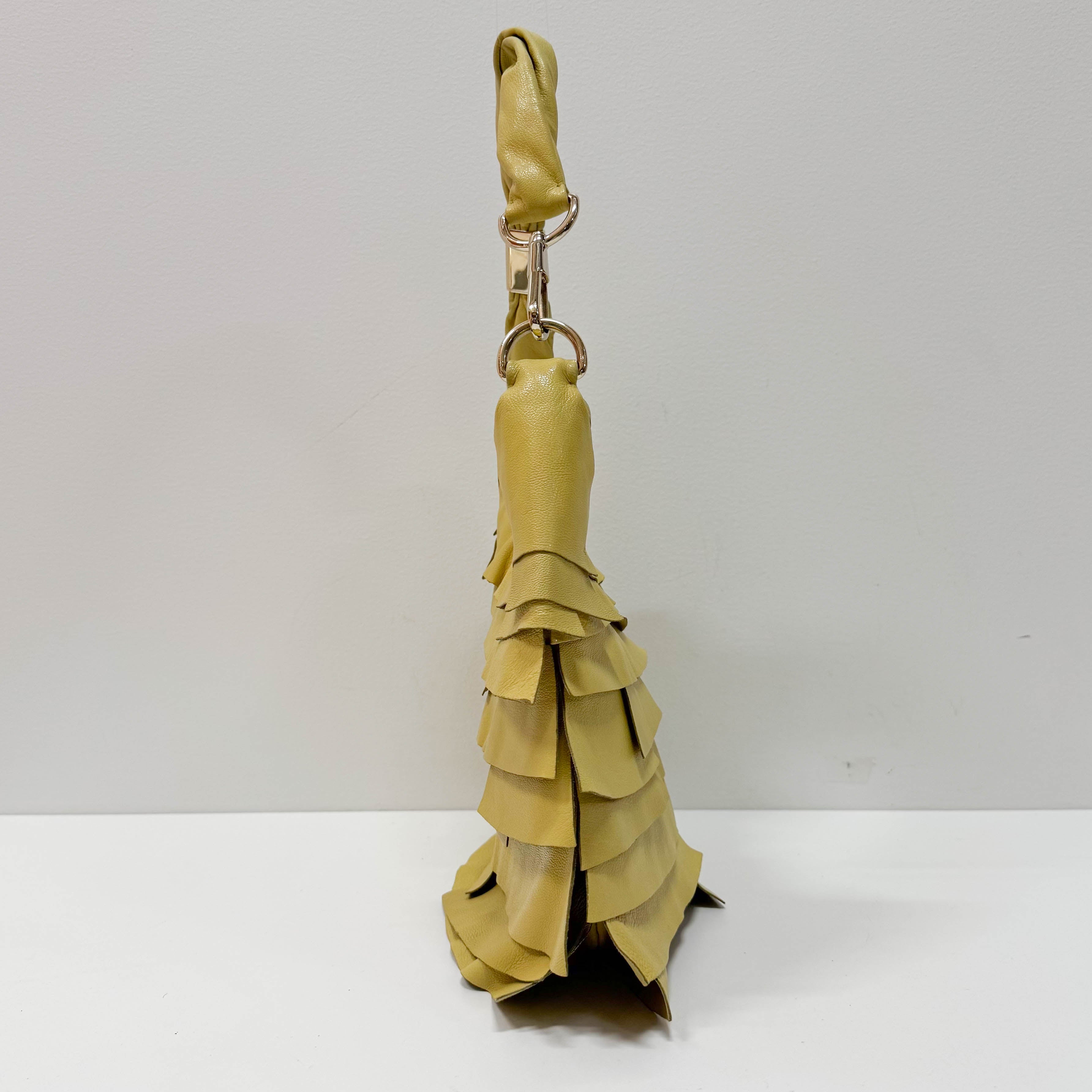 Saint Tropez Green Leather Shoulder Bag