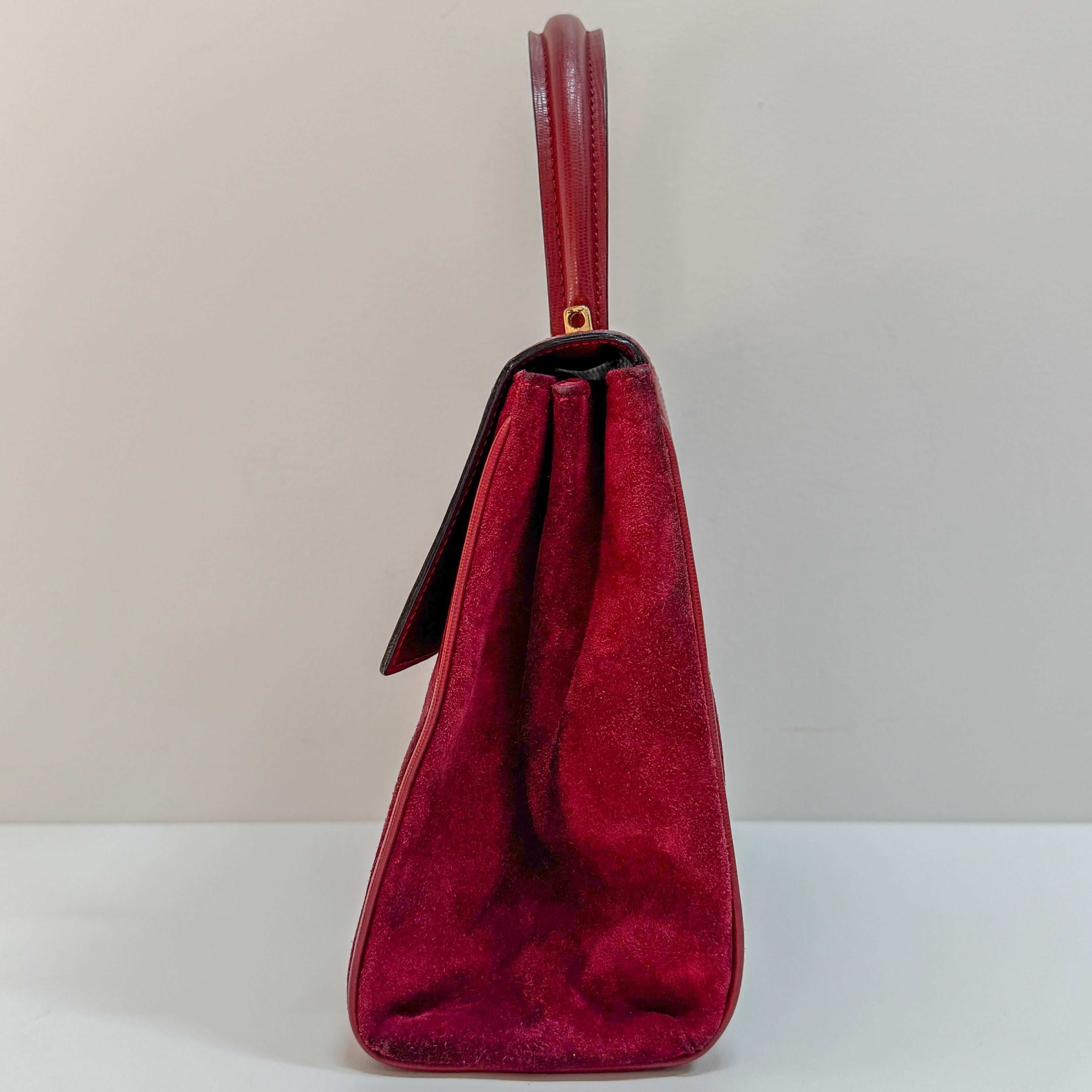 Red Suede Handbag