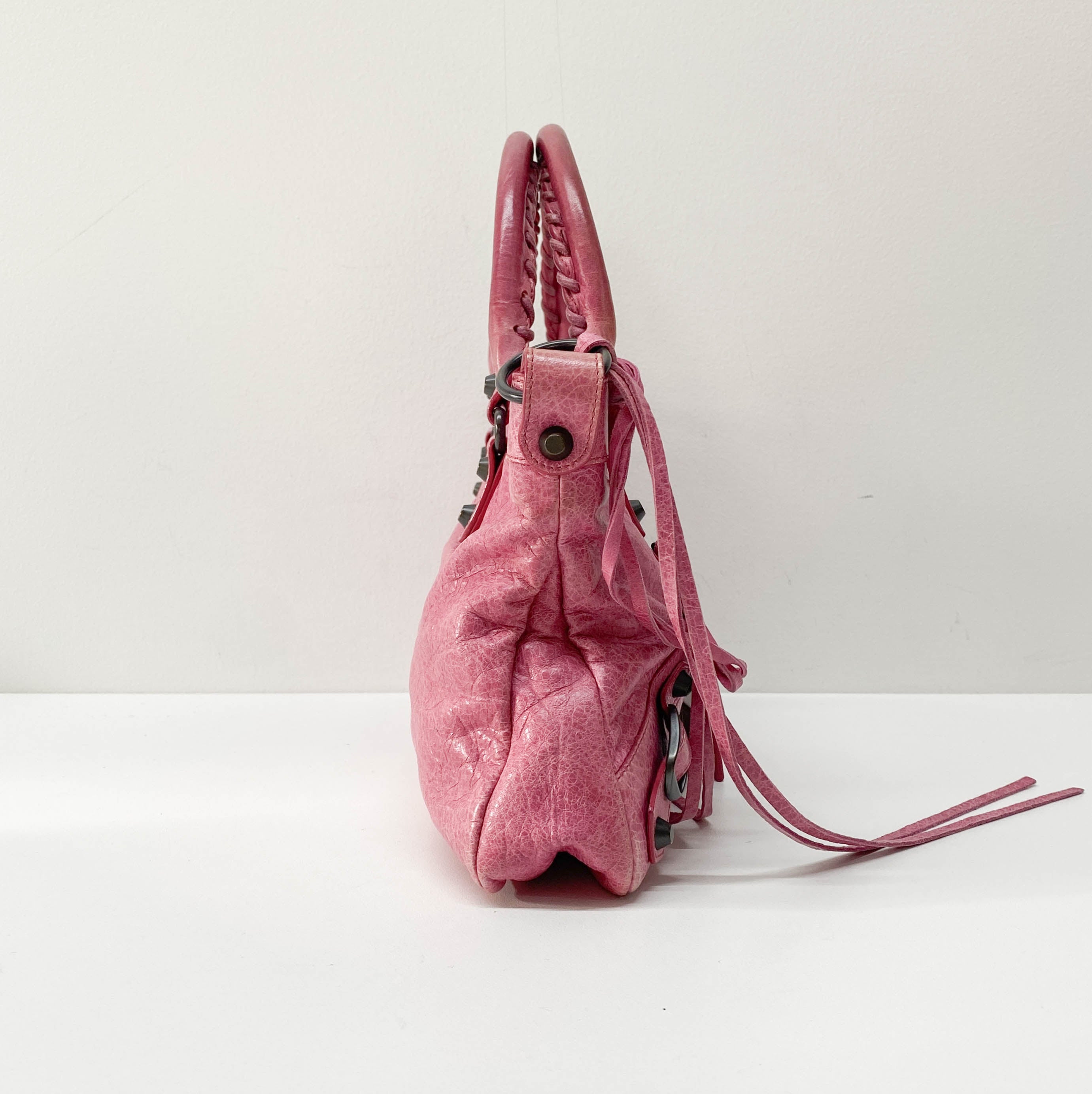 The First Pink Calfskin Leather Two Way Bag