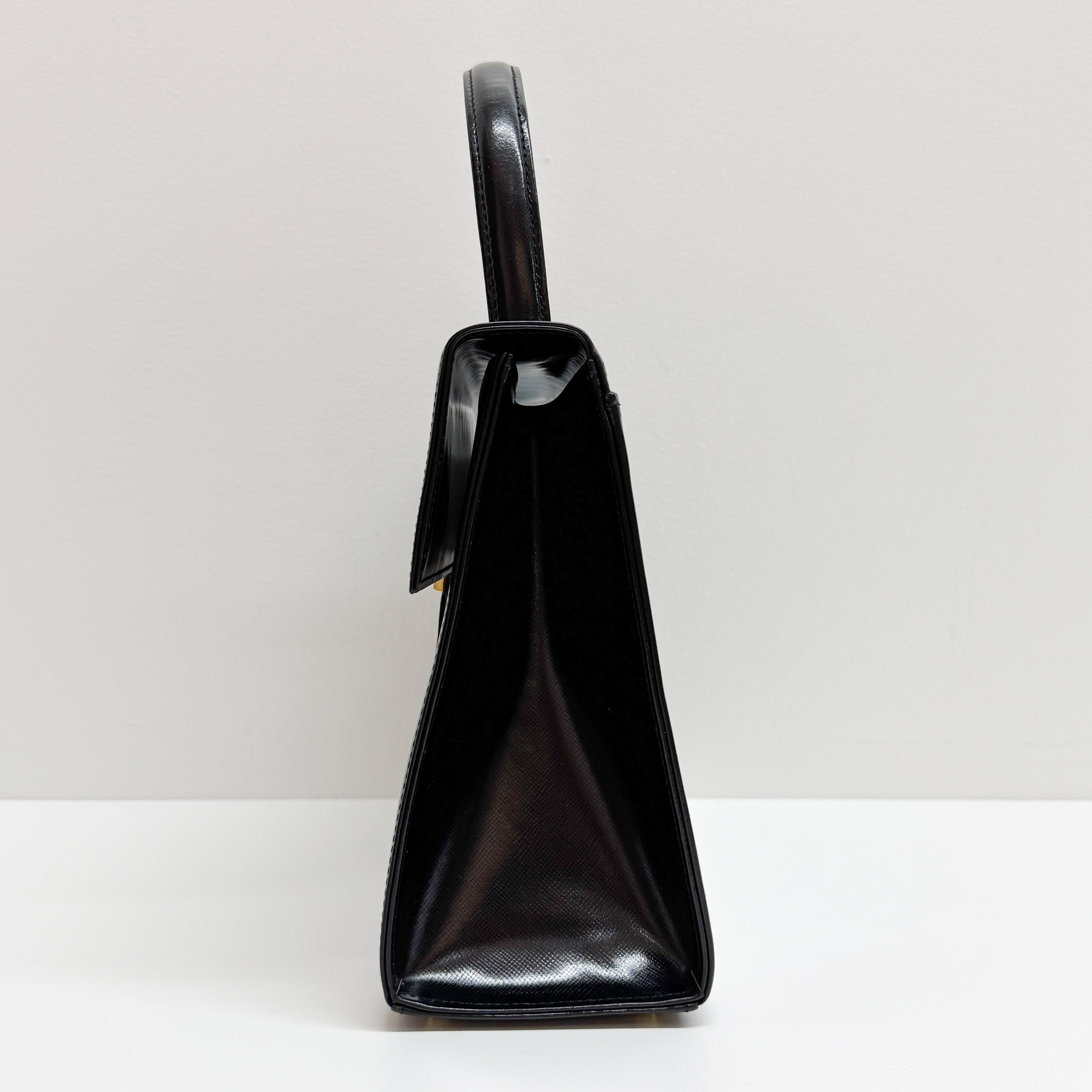 Black Leather Handbag