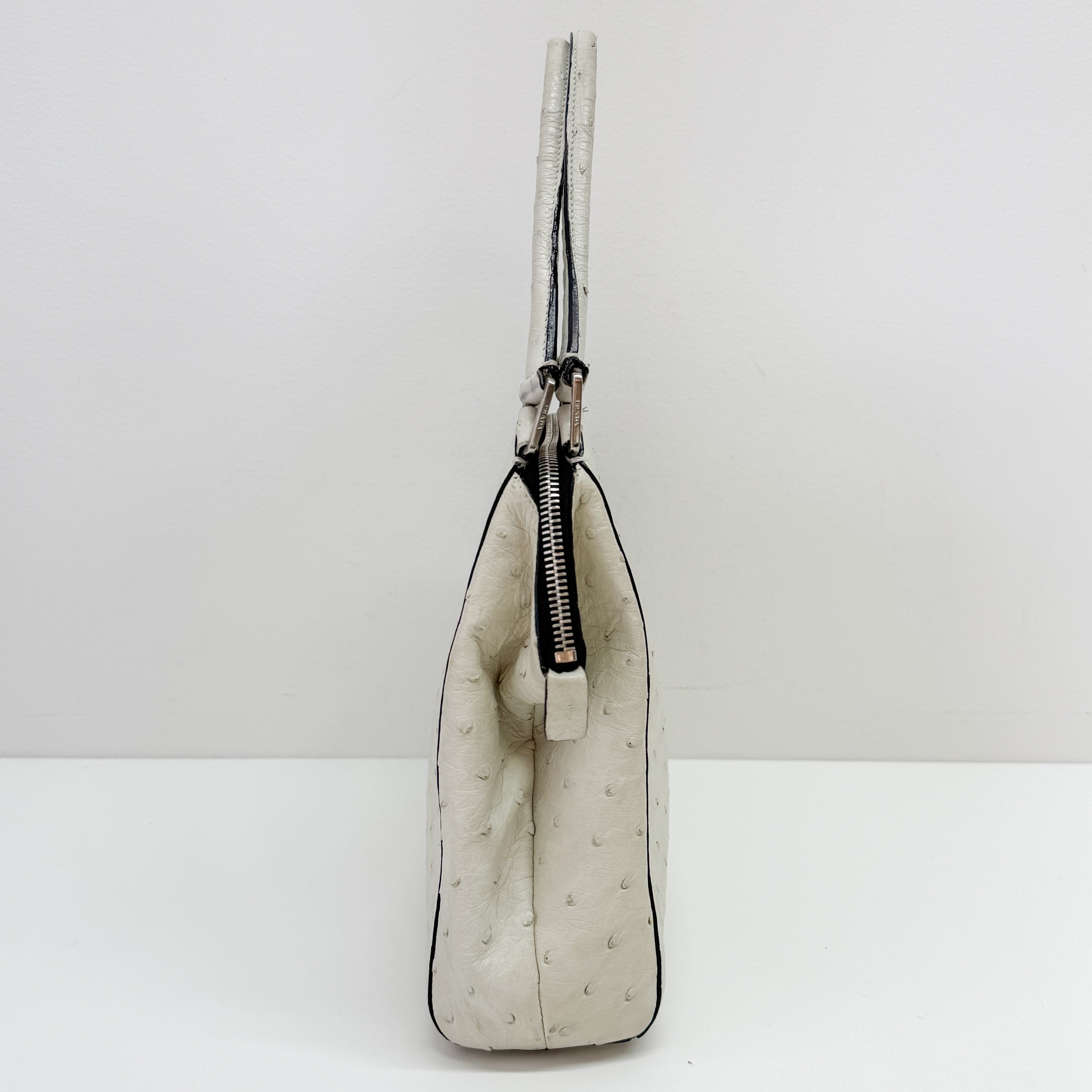 White Leather Handbag