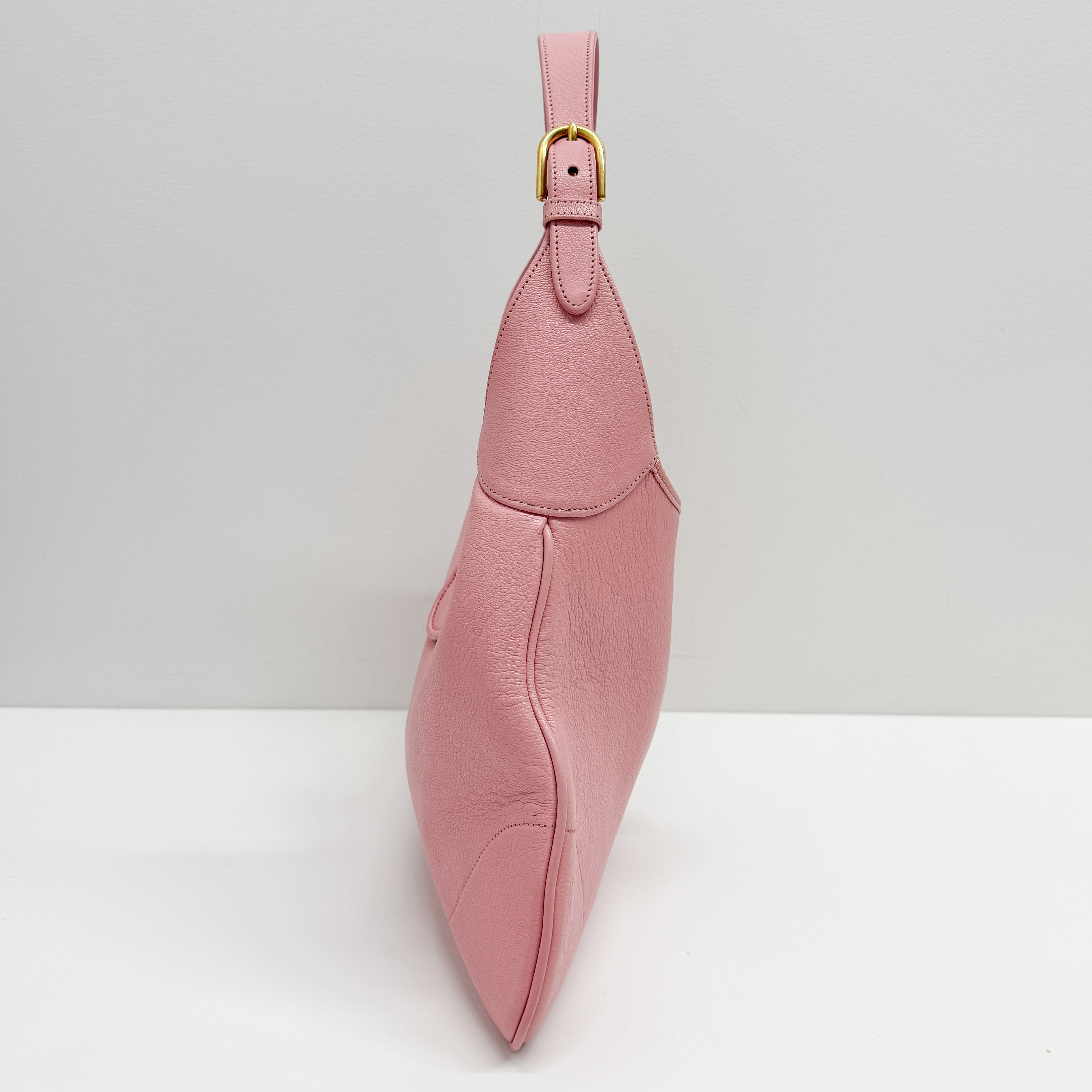 Pink Leather Shoulder Bag