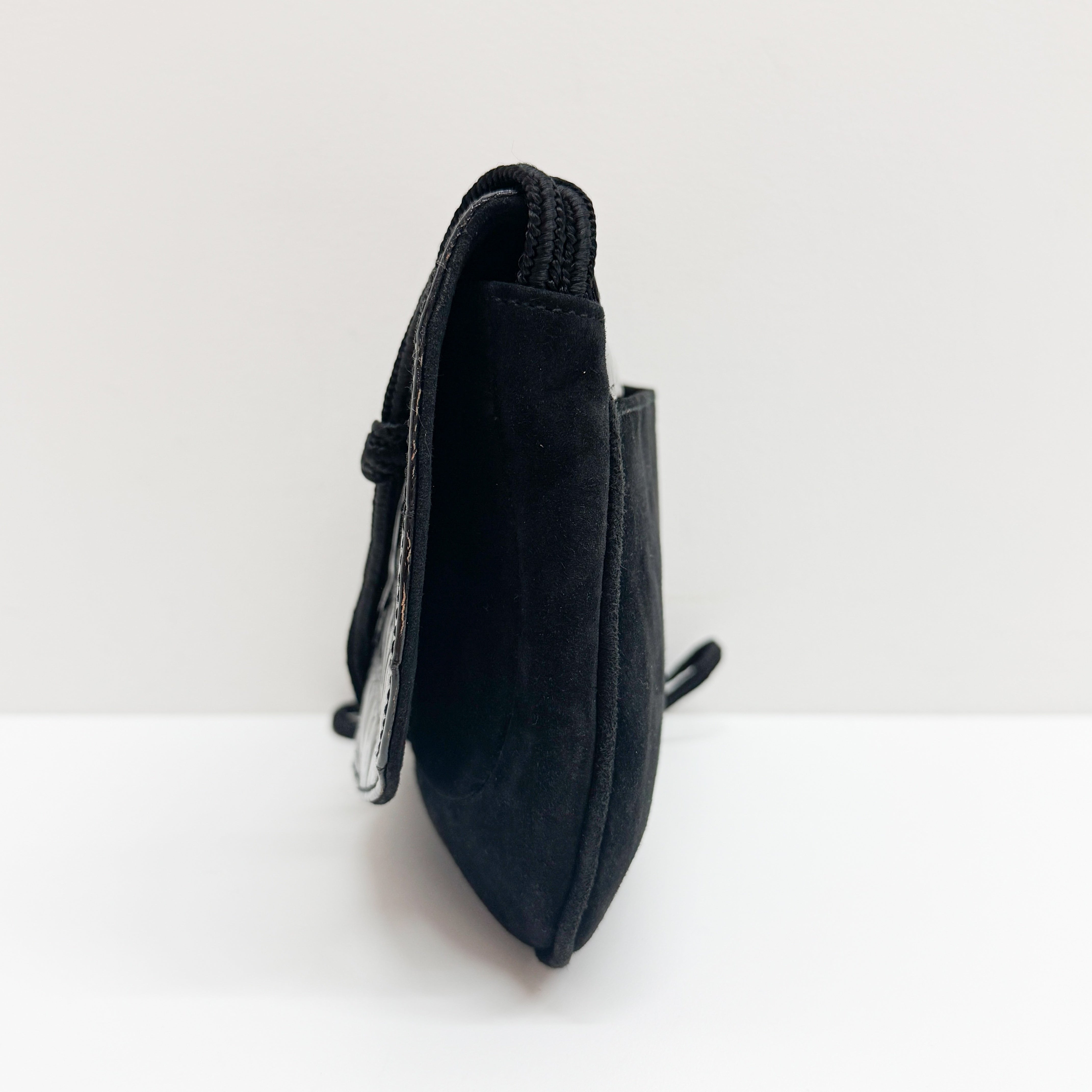 Black Suede Shoulder Bag