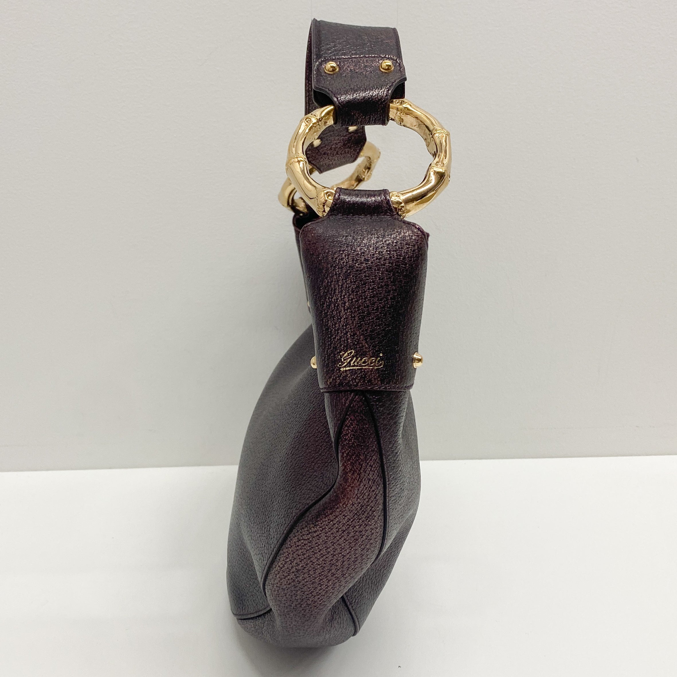 Vintage Brown Leather Shoulder Bag