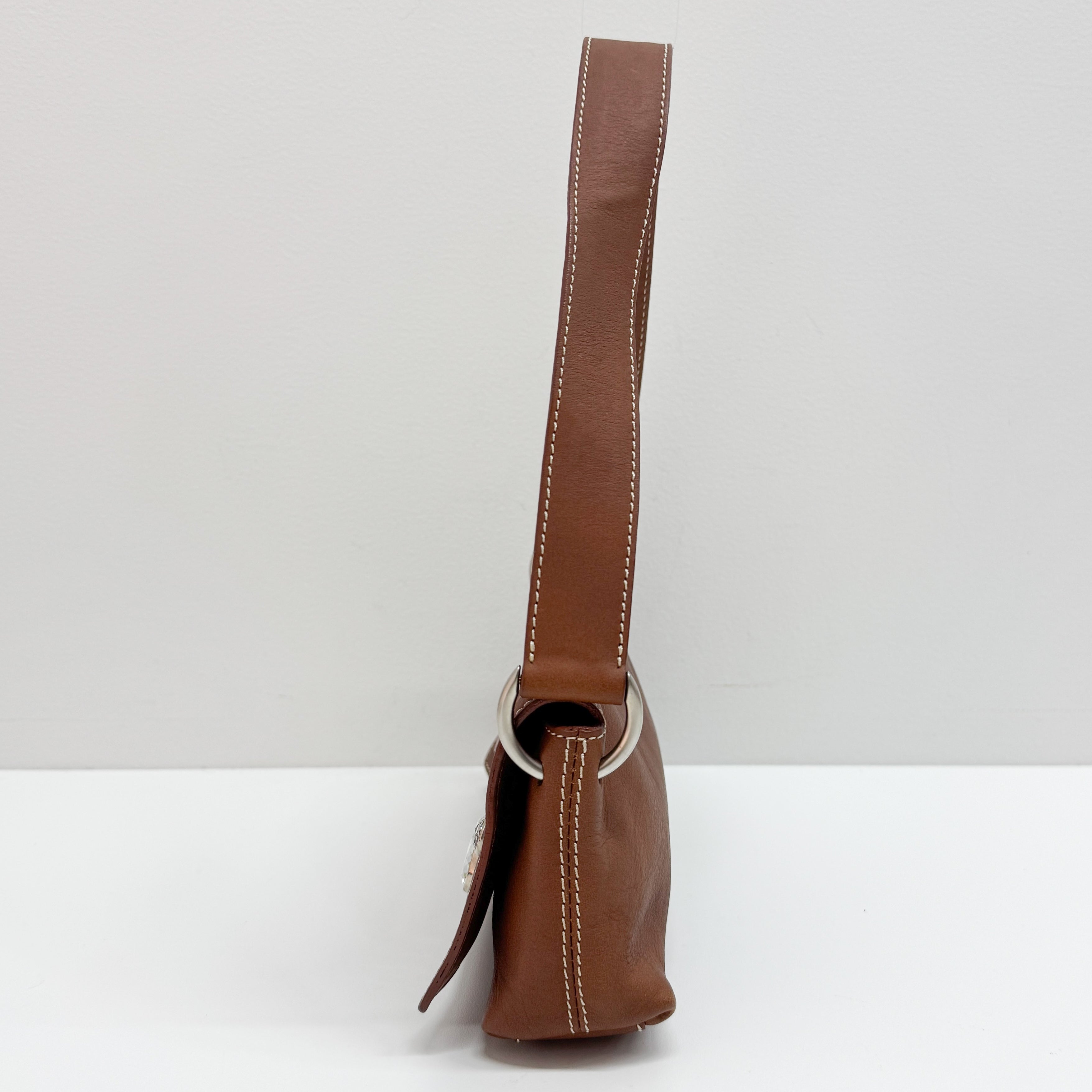 Brown Leather Shoulder Bag