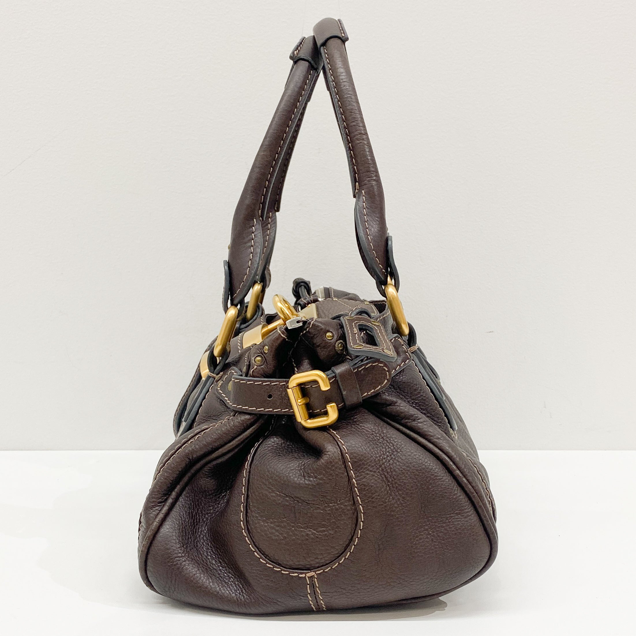 Paddington Brown Leather Shoulder Bag