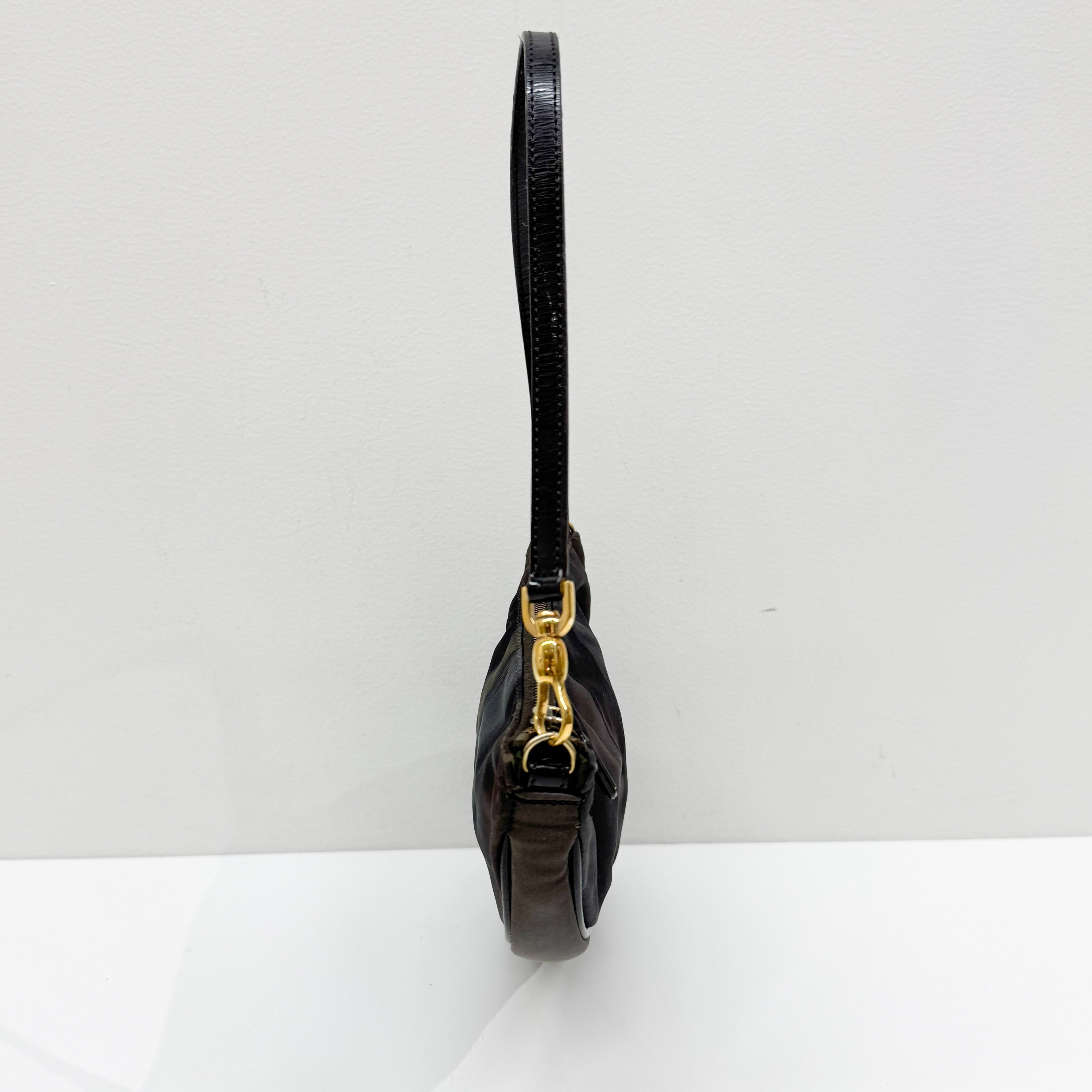 Saddle Multicolor Nylon Shoulder Bag