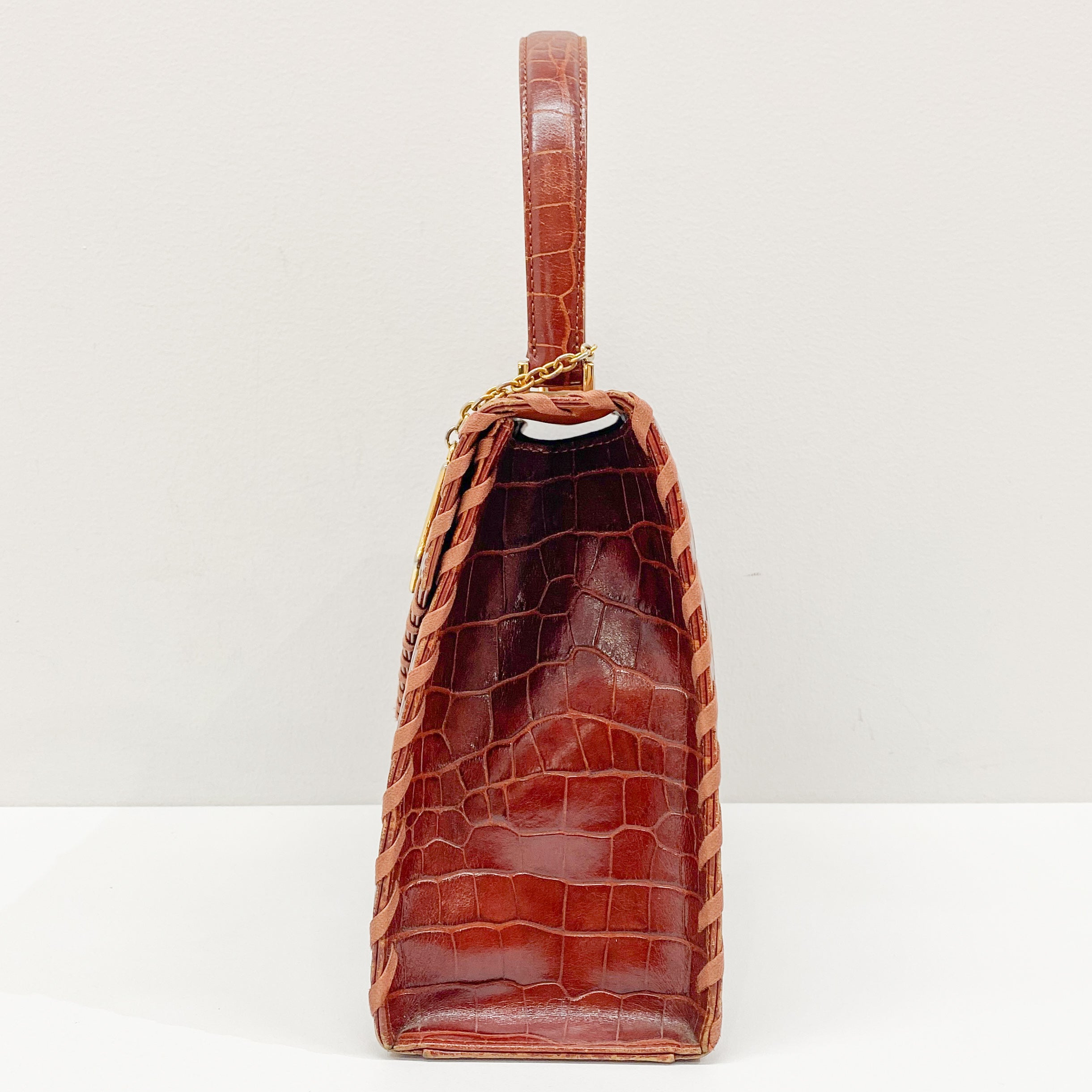 Cassandra Red Leather Hand Bag