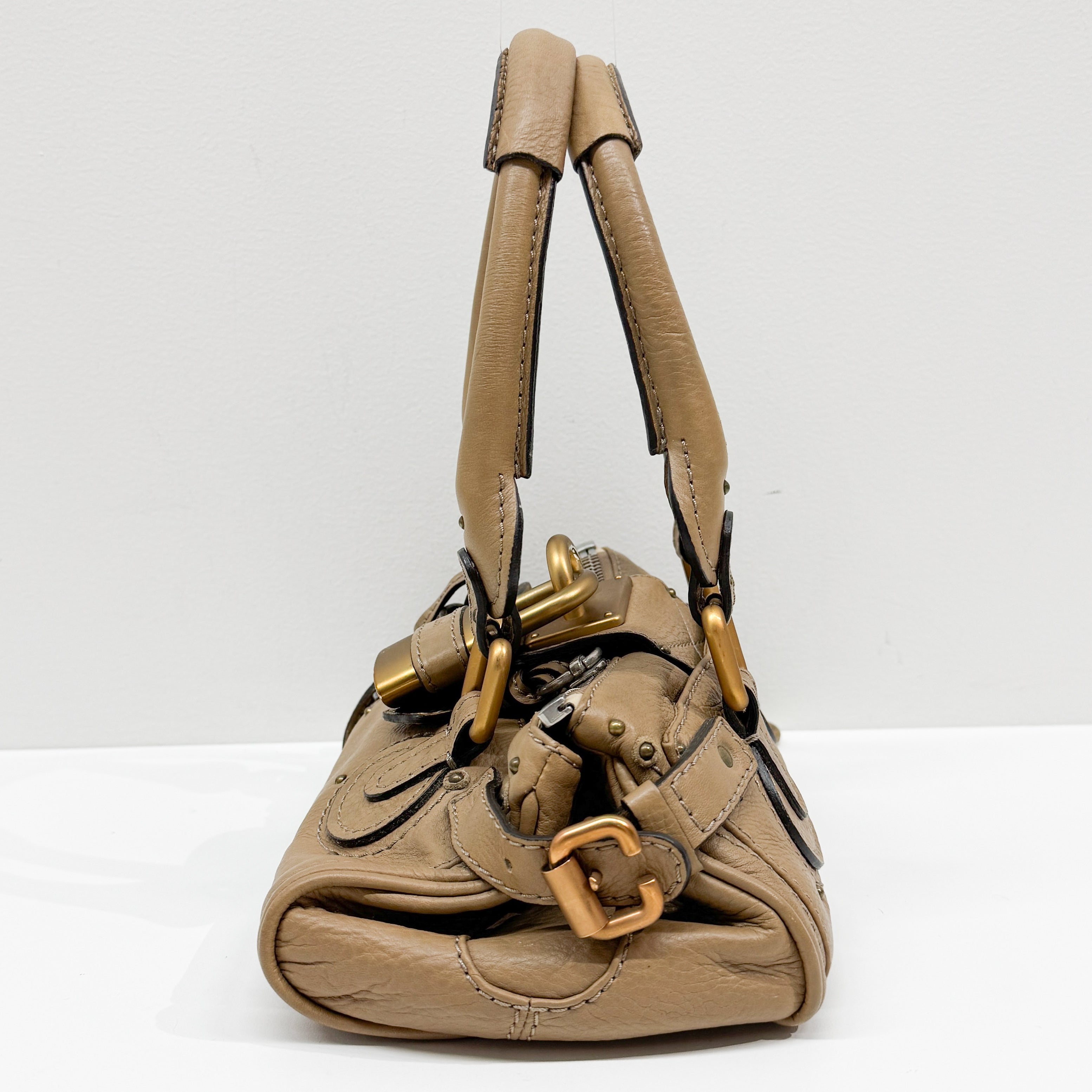 Mini Paddington Brown Leather Shoulder Bag