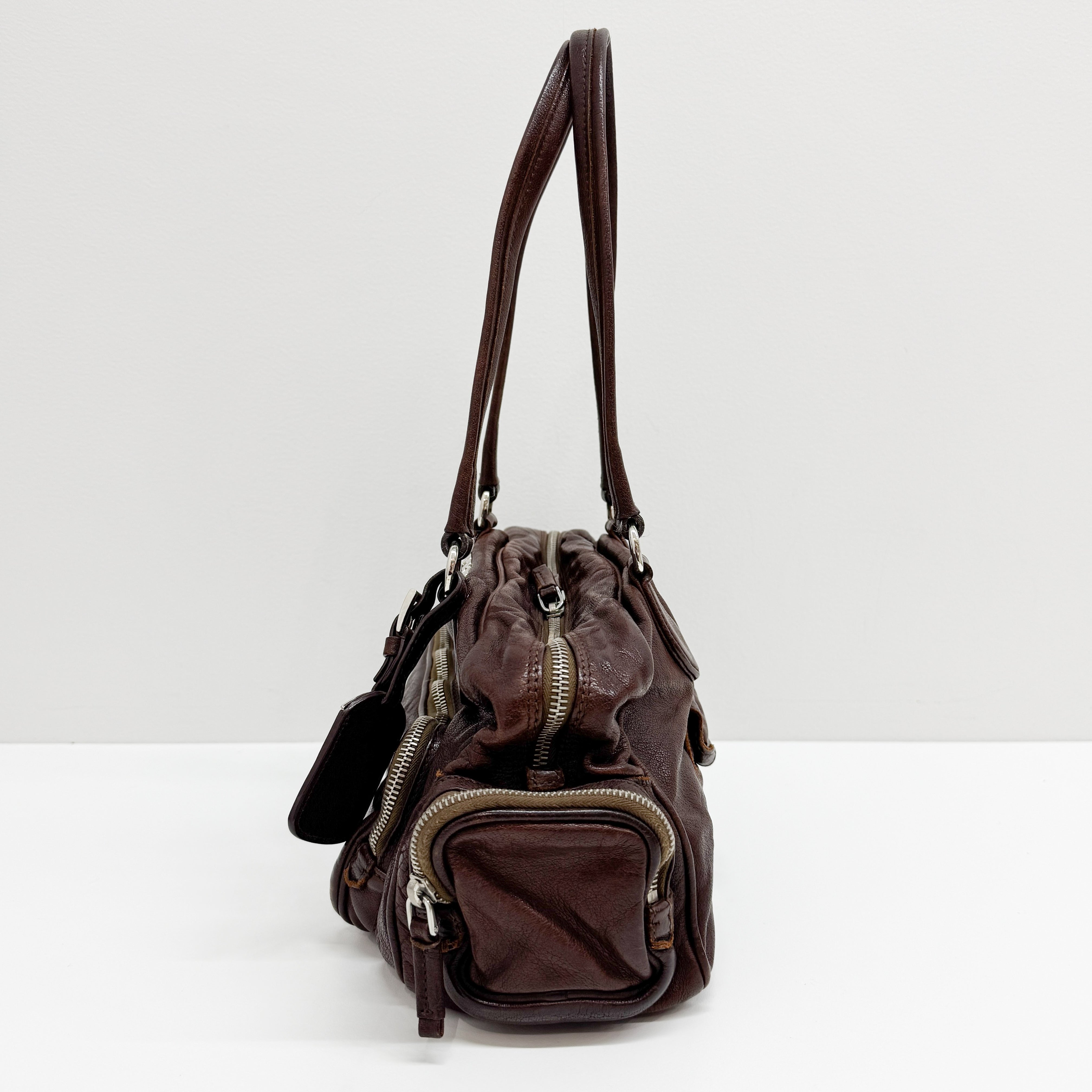 Brown Leather Shoulder Bag