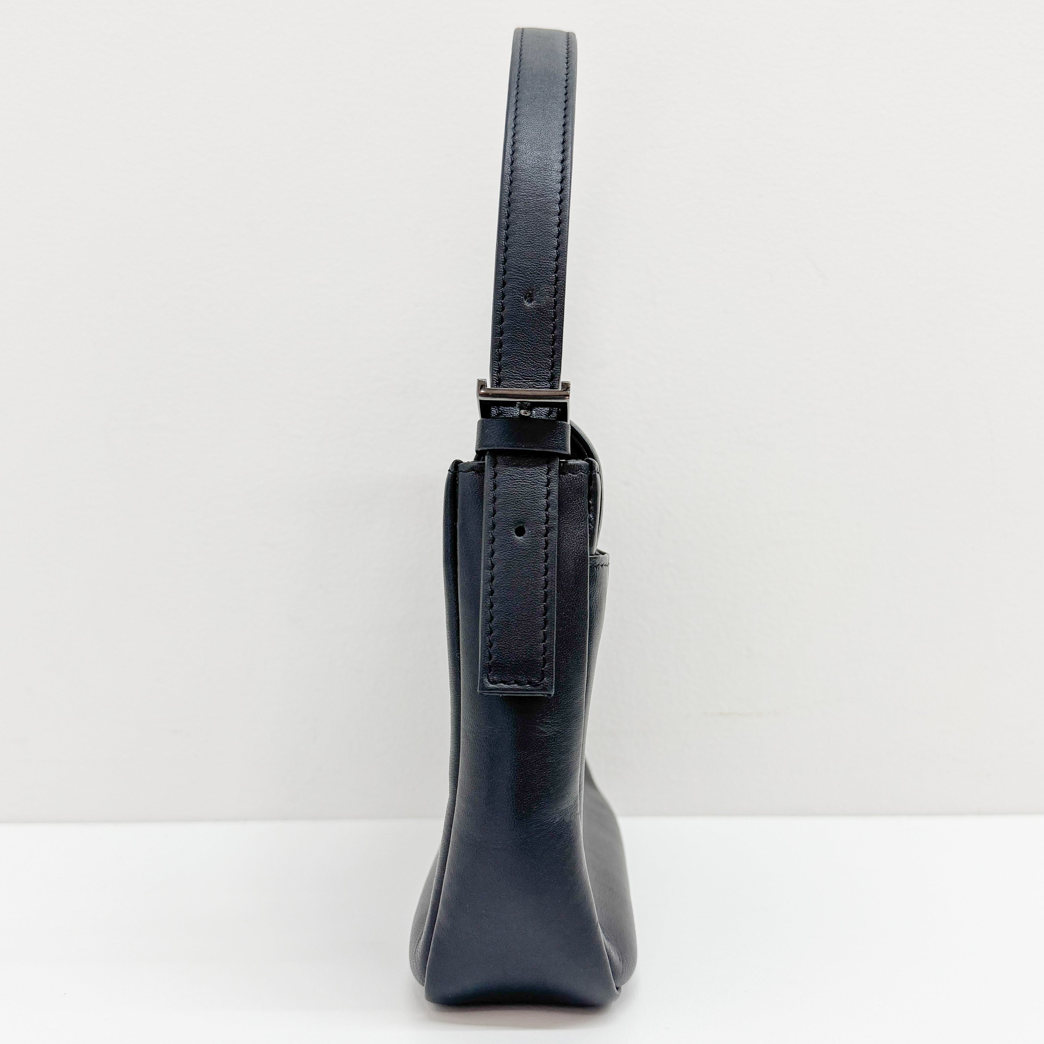 Black Leather Hand Bag