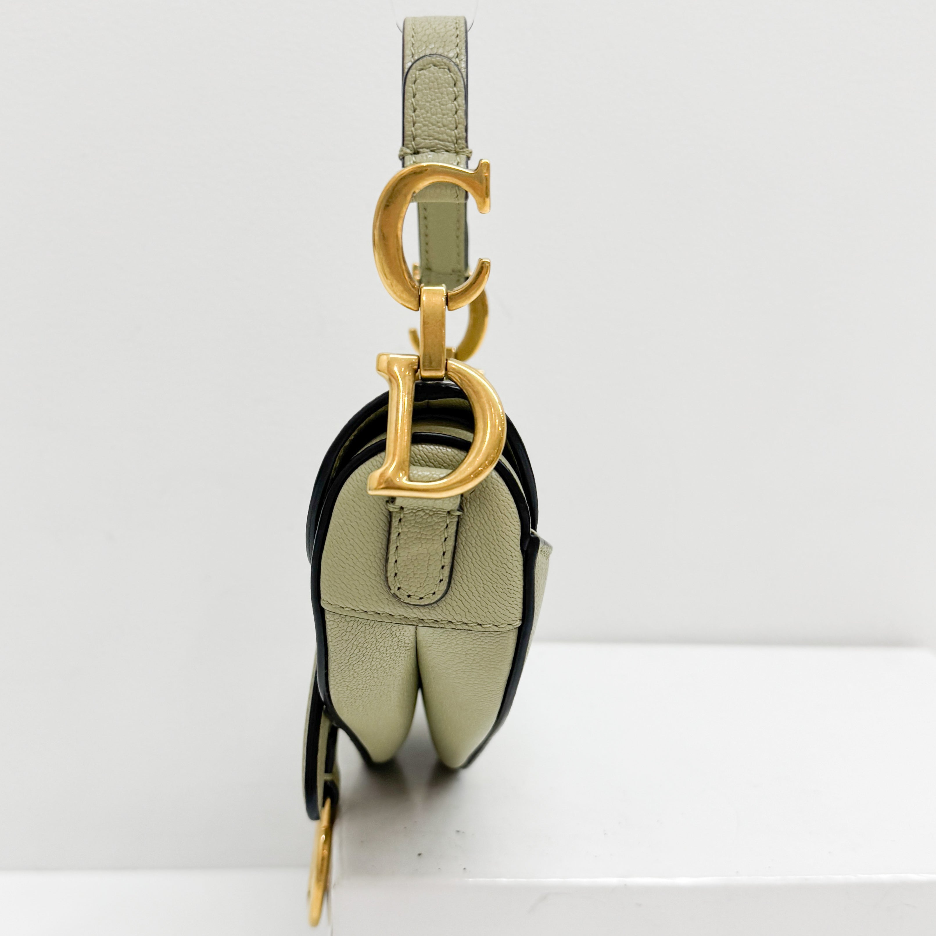 Micro Saddle Olive Green Shoulder Bag