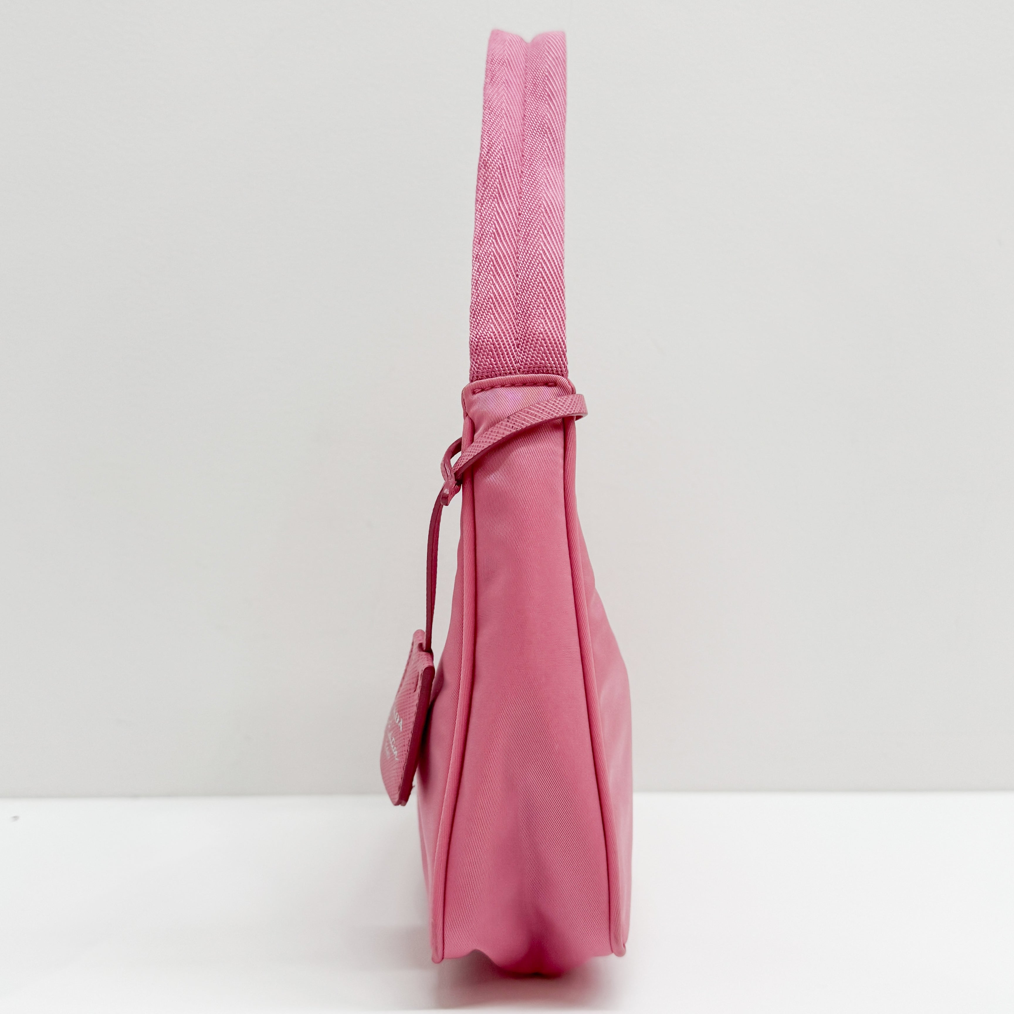 Tessuto Pink Nylon Handle Bag