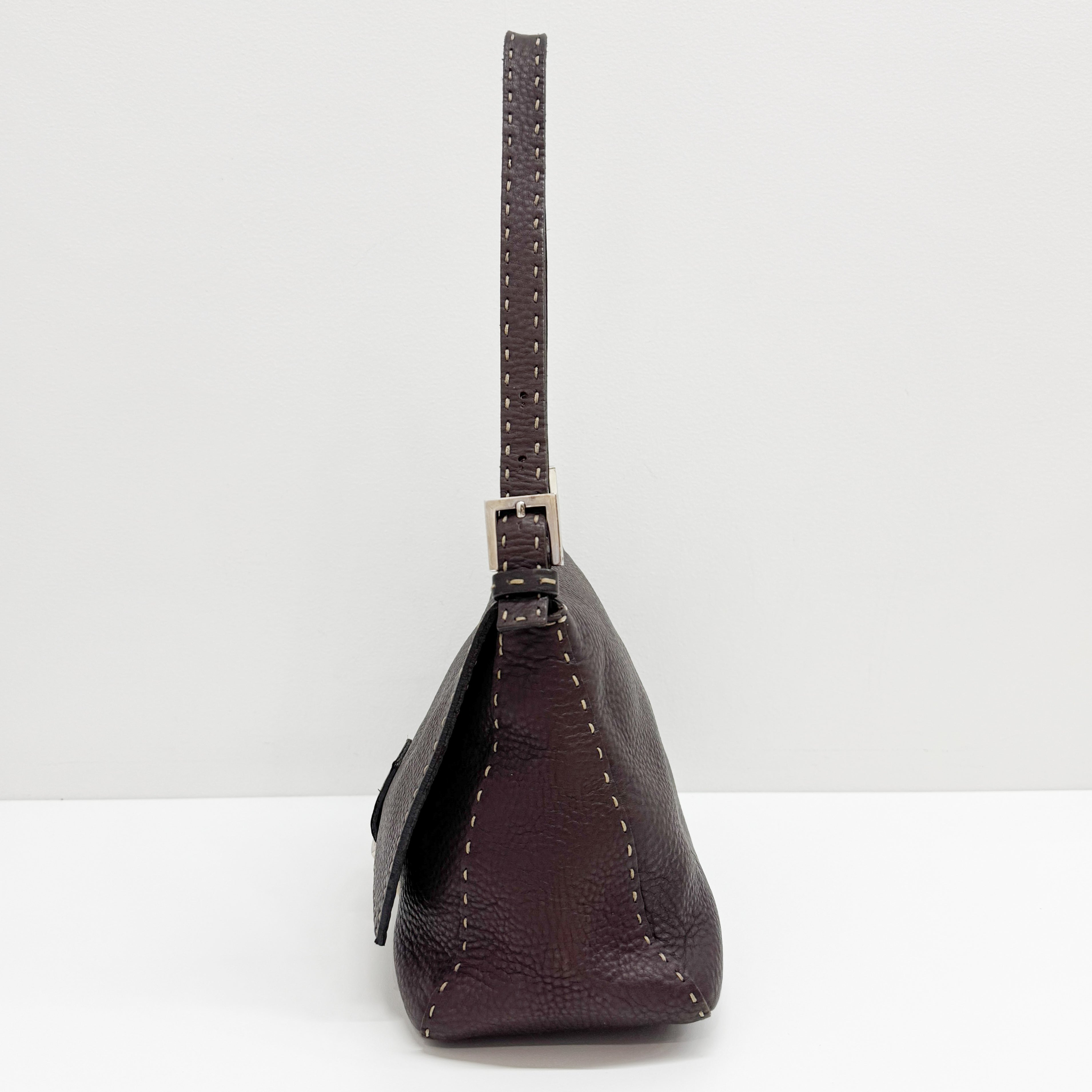 Selleria Brown Leather Mamma Baguette