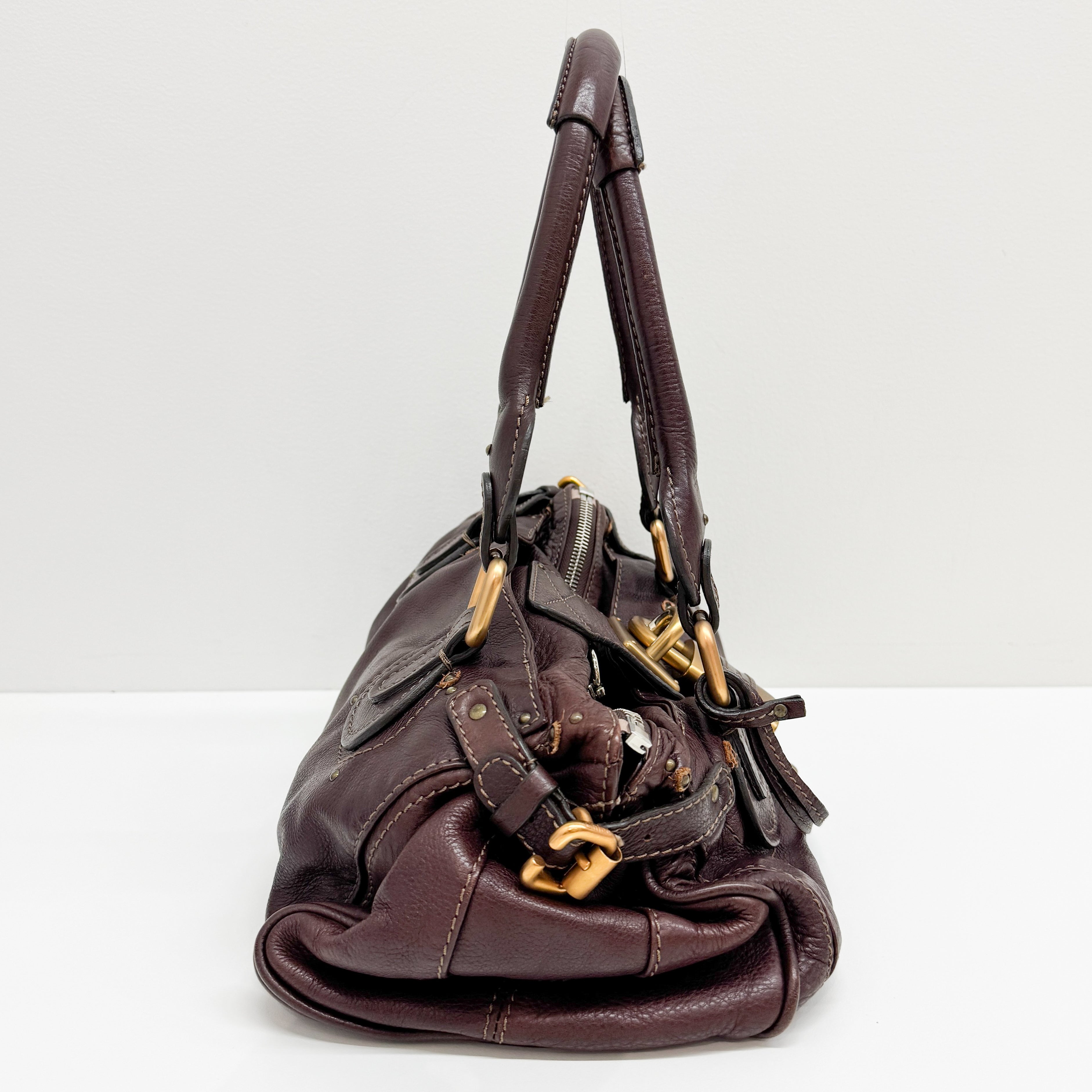 Paddington Brown Leather Shoulder Bag