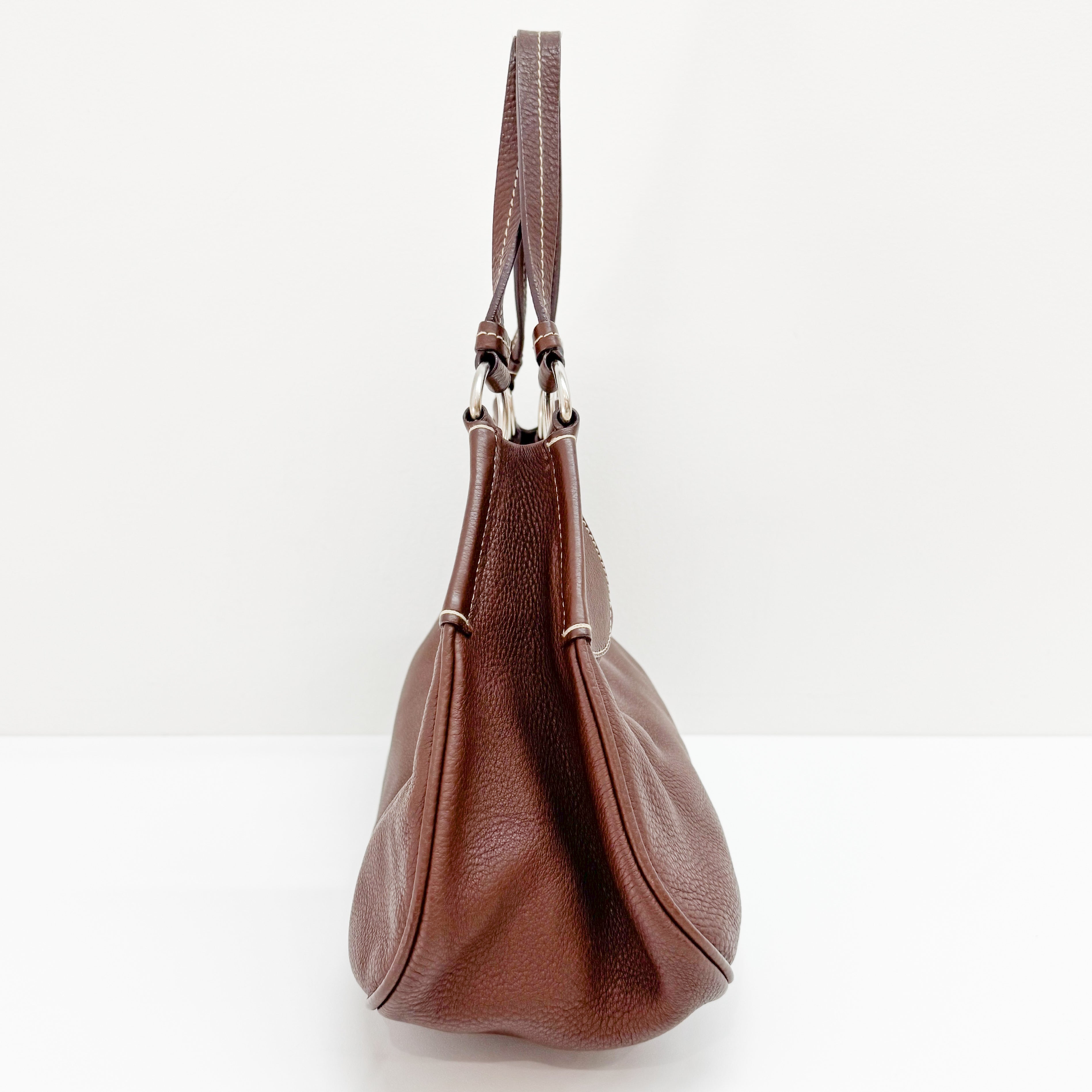 Brown Leather Shoulder Bag