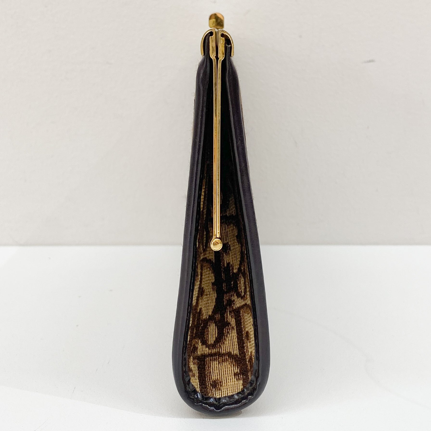 Trotter Canvas Brown Clutch Bag