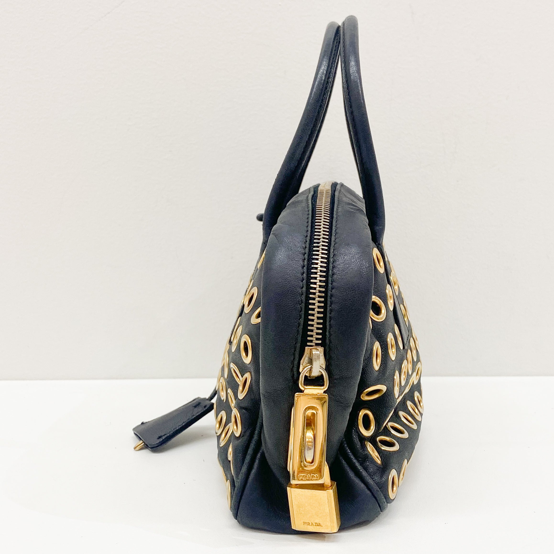 Black Holes Leather Hand Bag