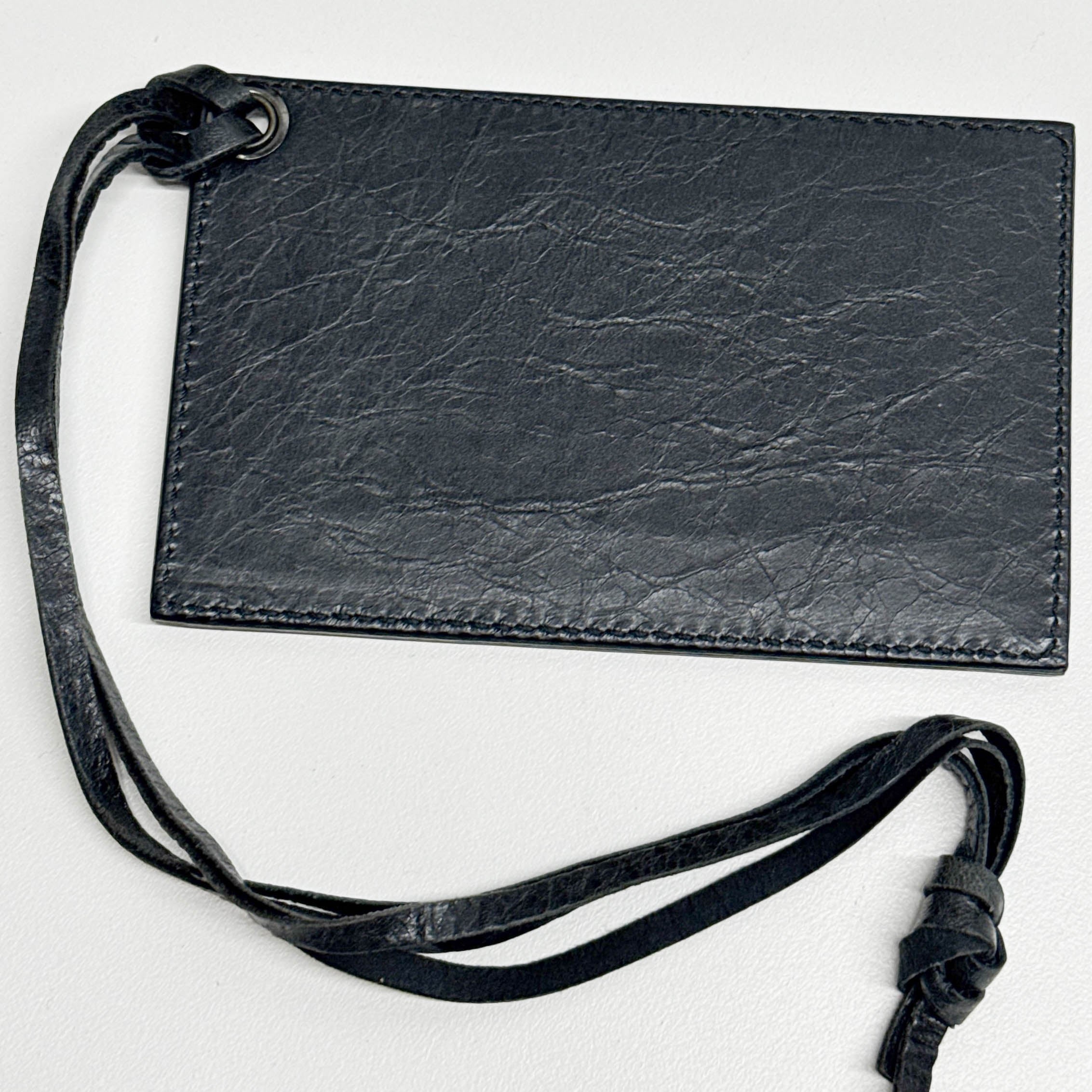 The City Black Calfskin Leather Two Way Bag