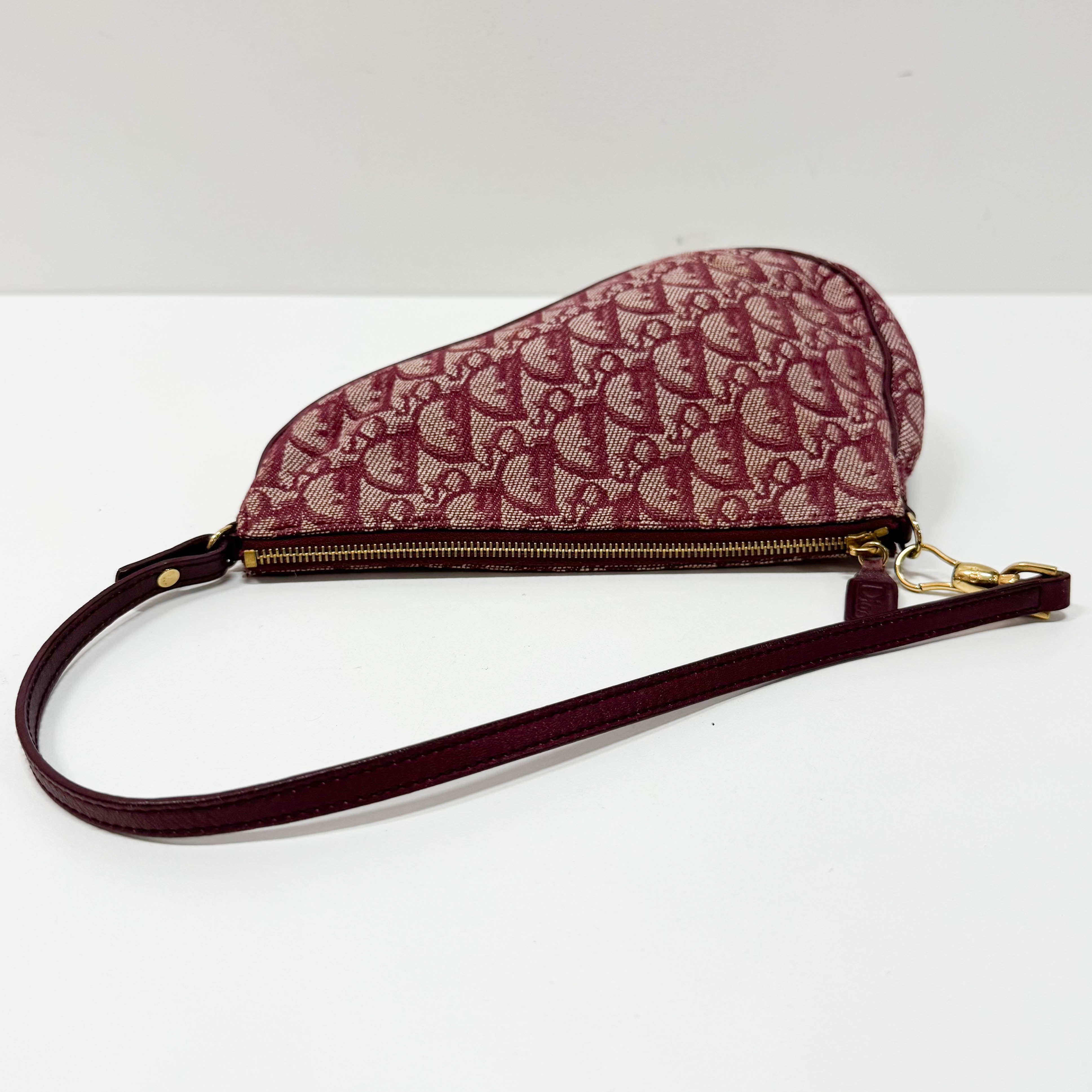 Saddle Red Trotter Canvas Shoulder Bag