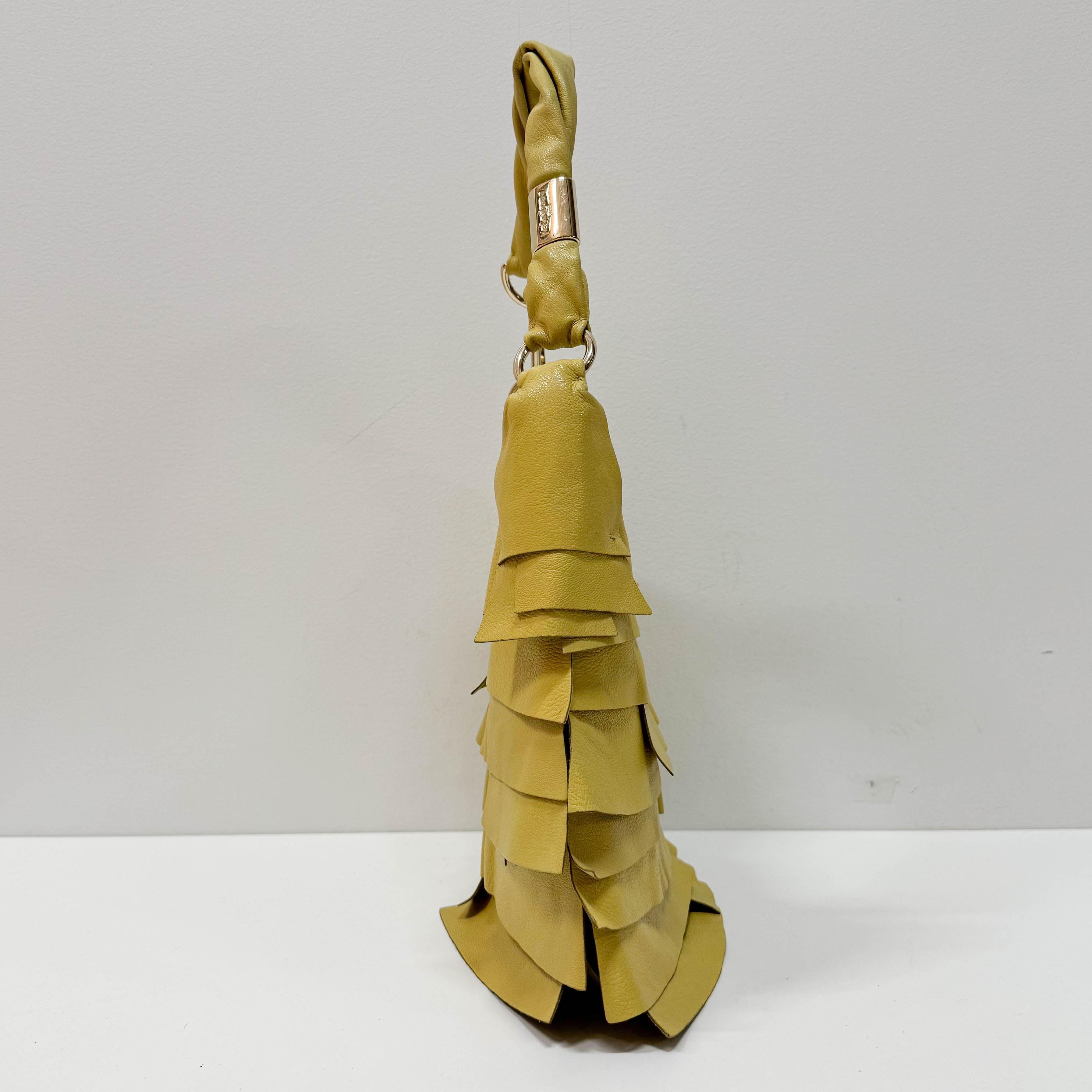 Saint Tropez Green Leather Shoulder Bag