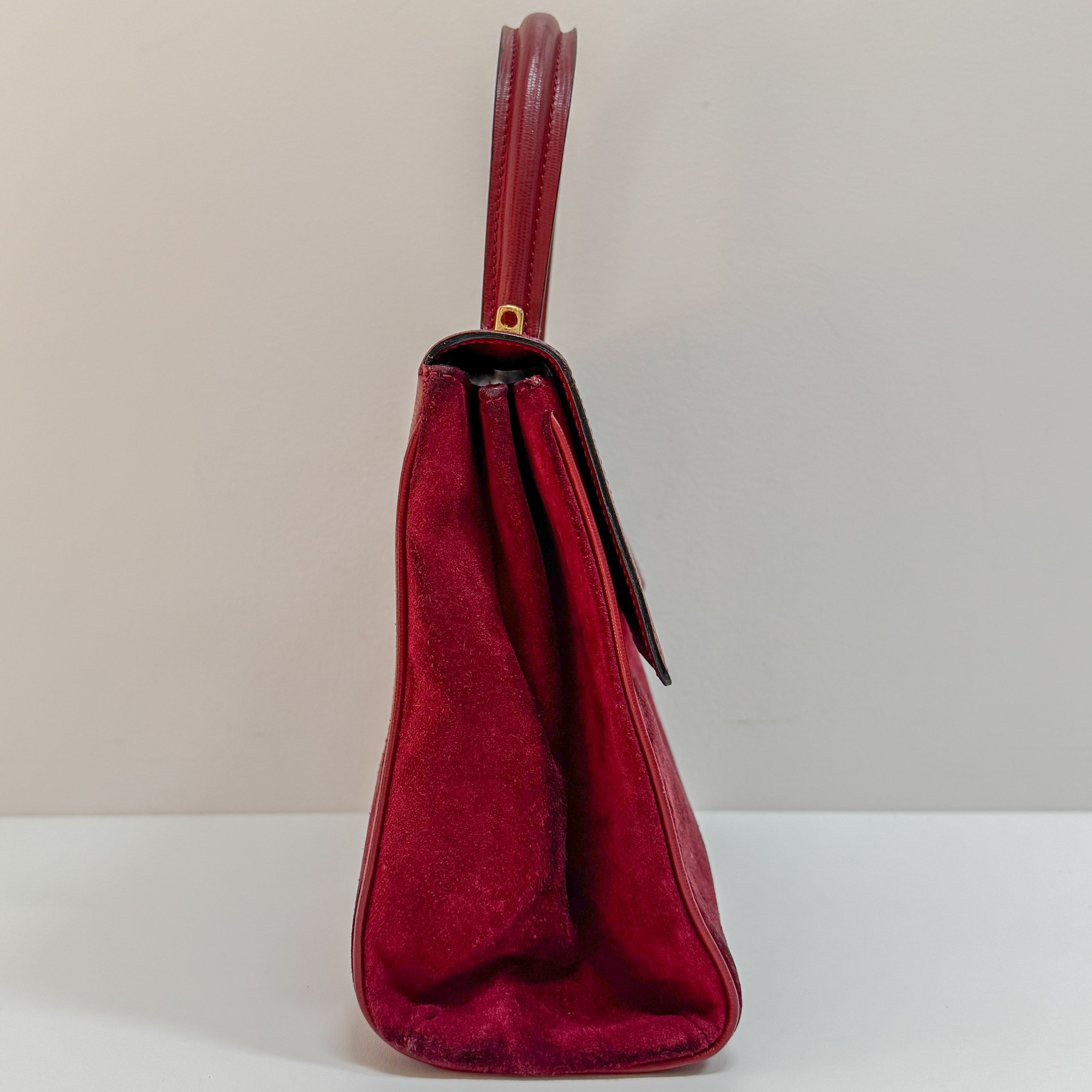 Red Suede Handbag