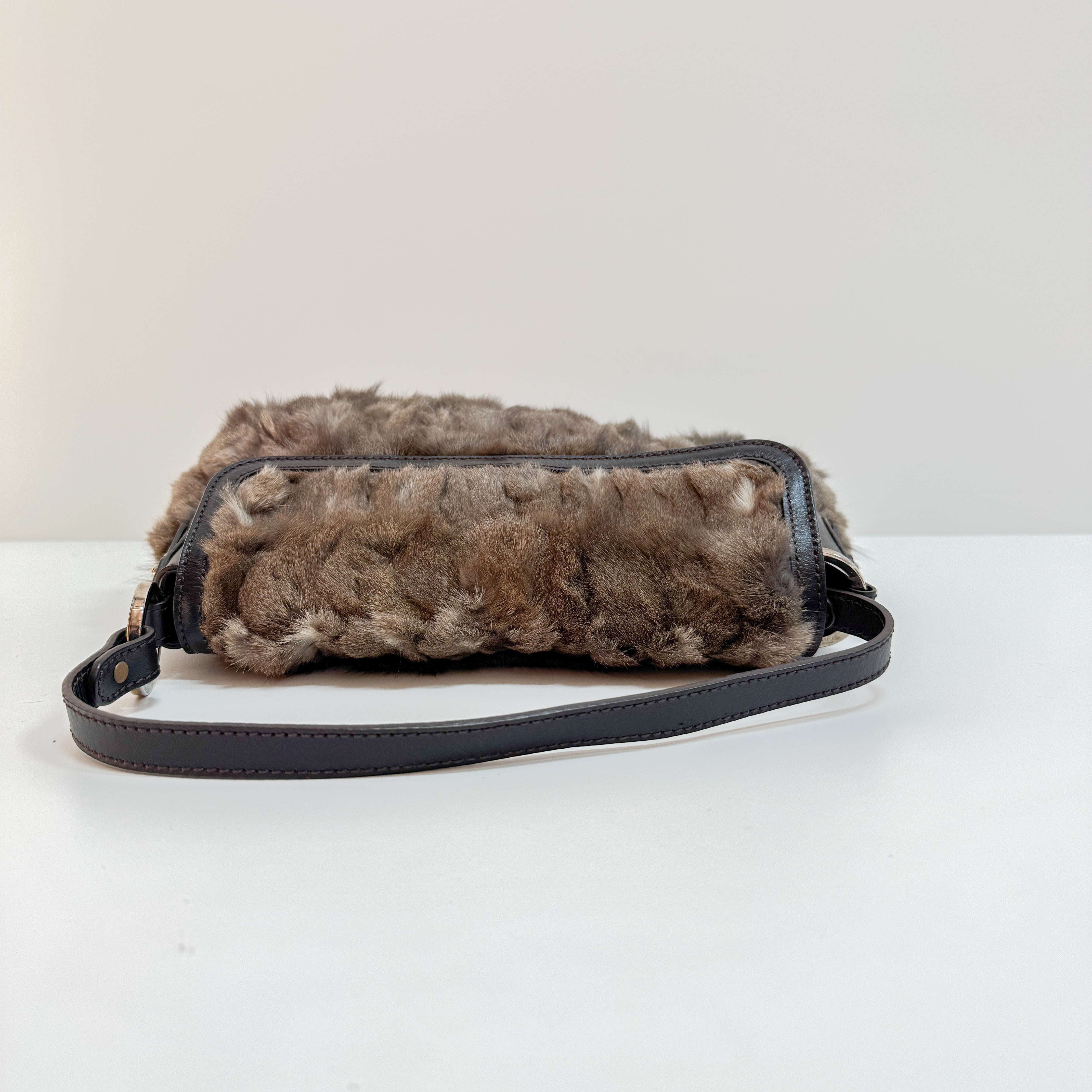 Chef Brown Pony Hair Shoulder Bag