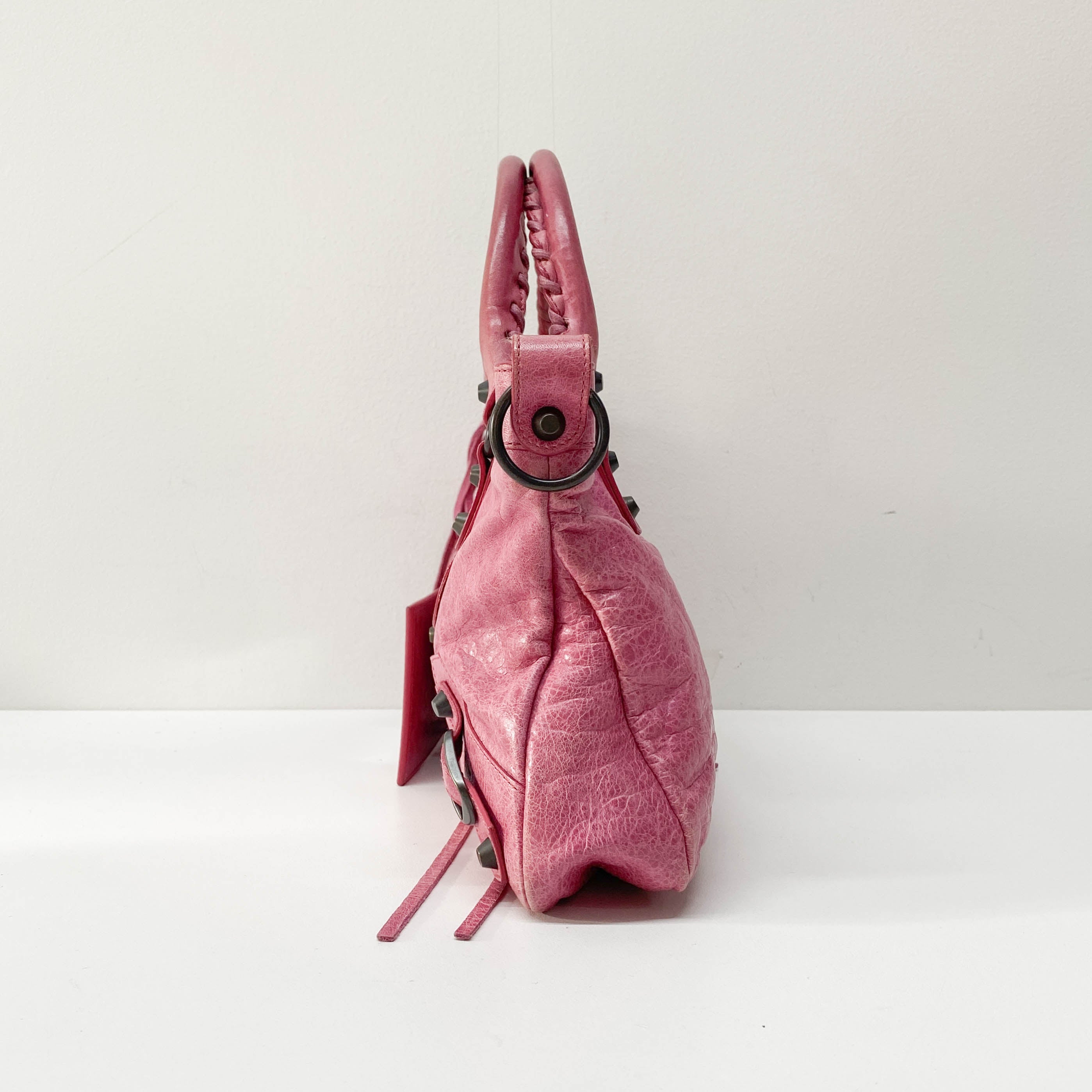 The First Pink Calfskin Leather Two Way Bag