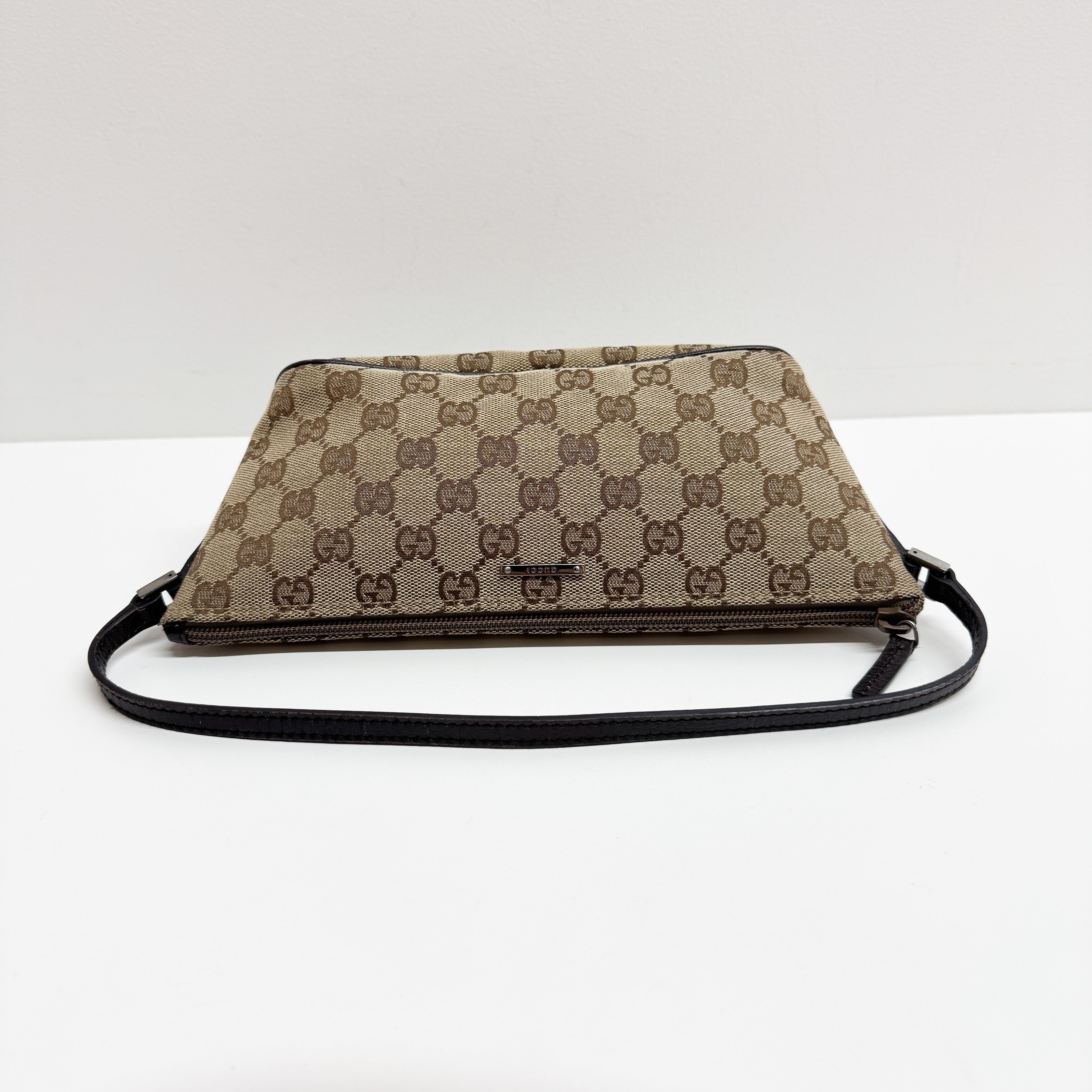 Boat GG Brown Canvas Pouch Shoulder Bag