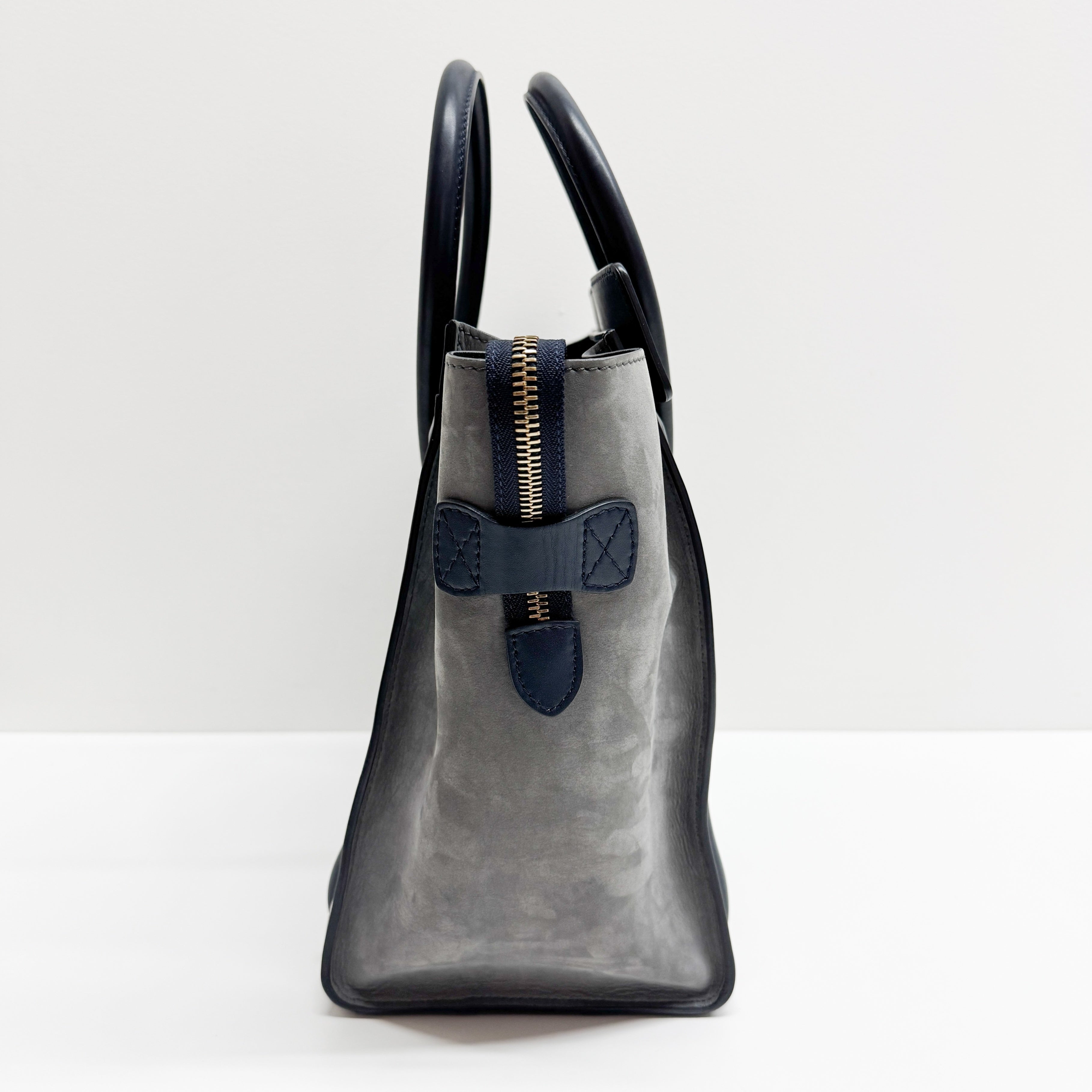 Luggage Micro Multicolored Suede Hand Bag