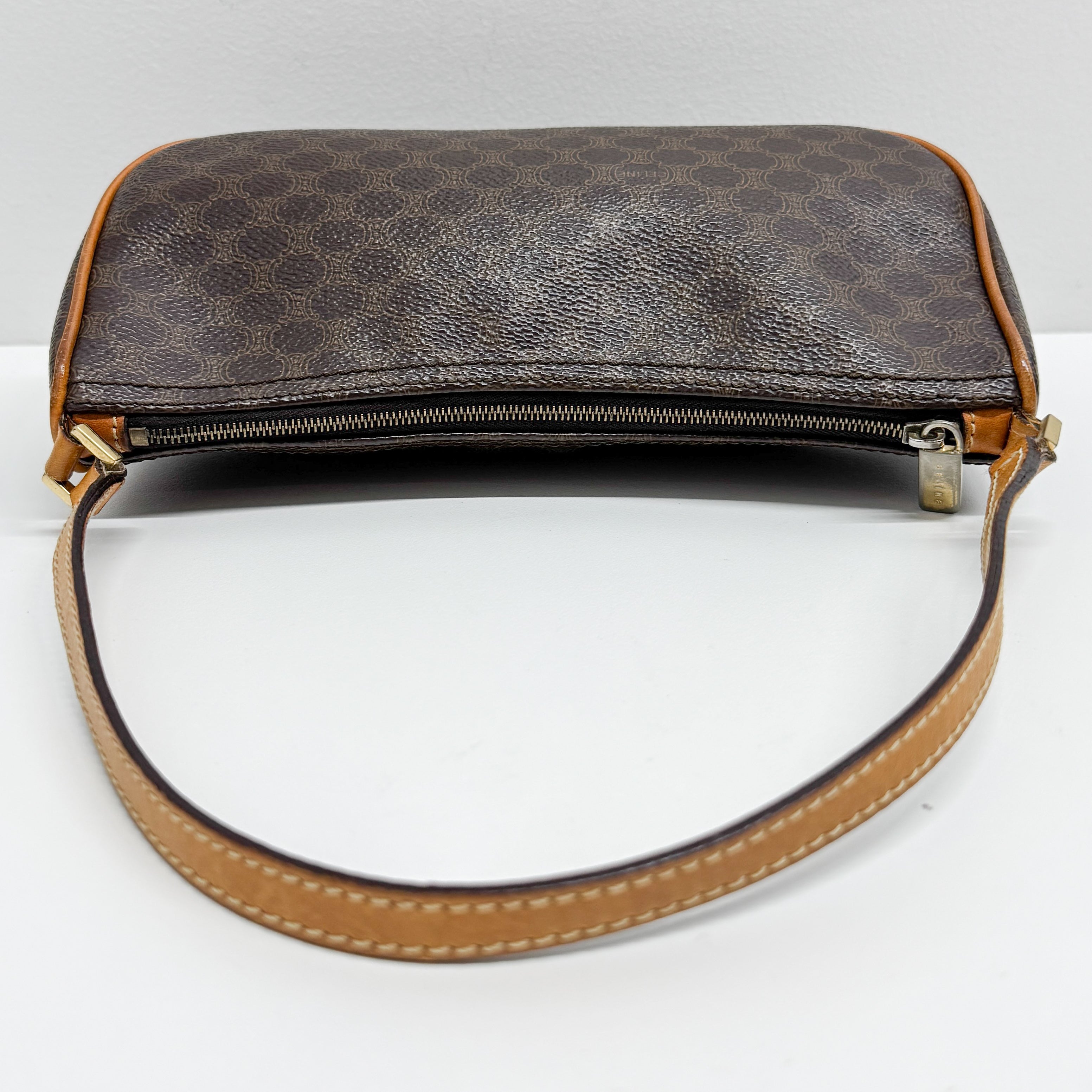 Macadam Brown Canvas Shoulder Bag