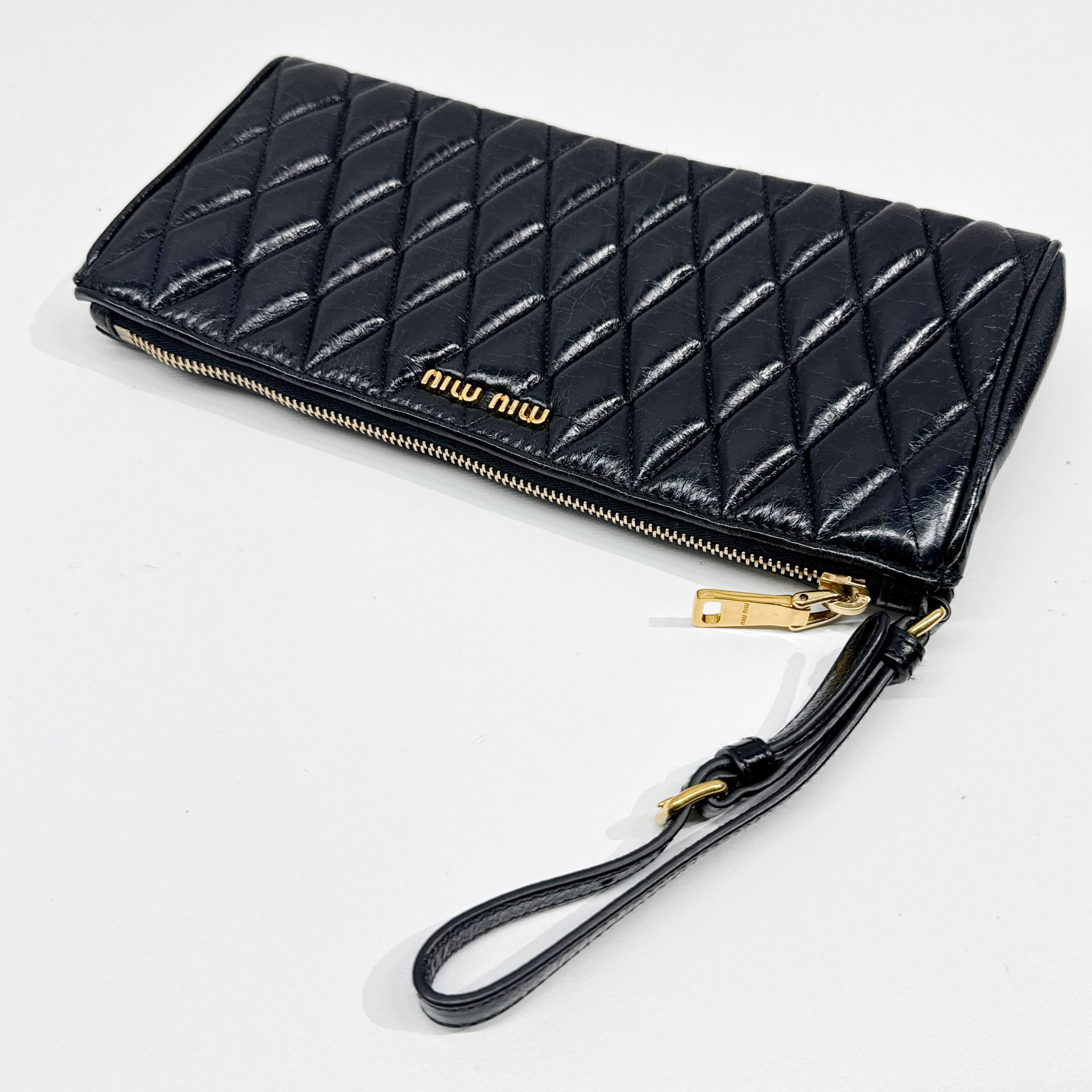 Vintage Black Leather Pouch