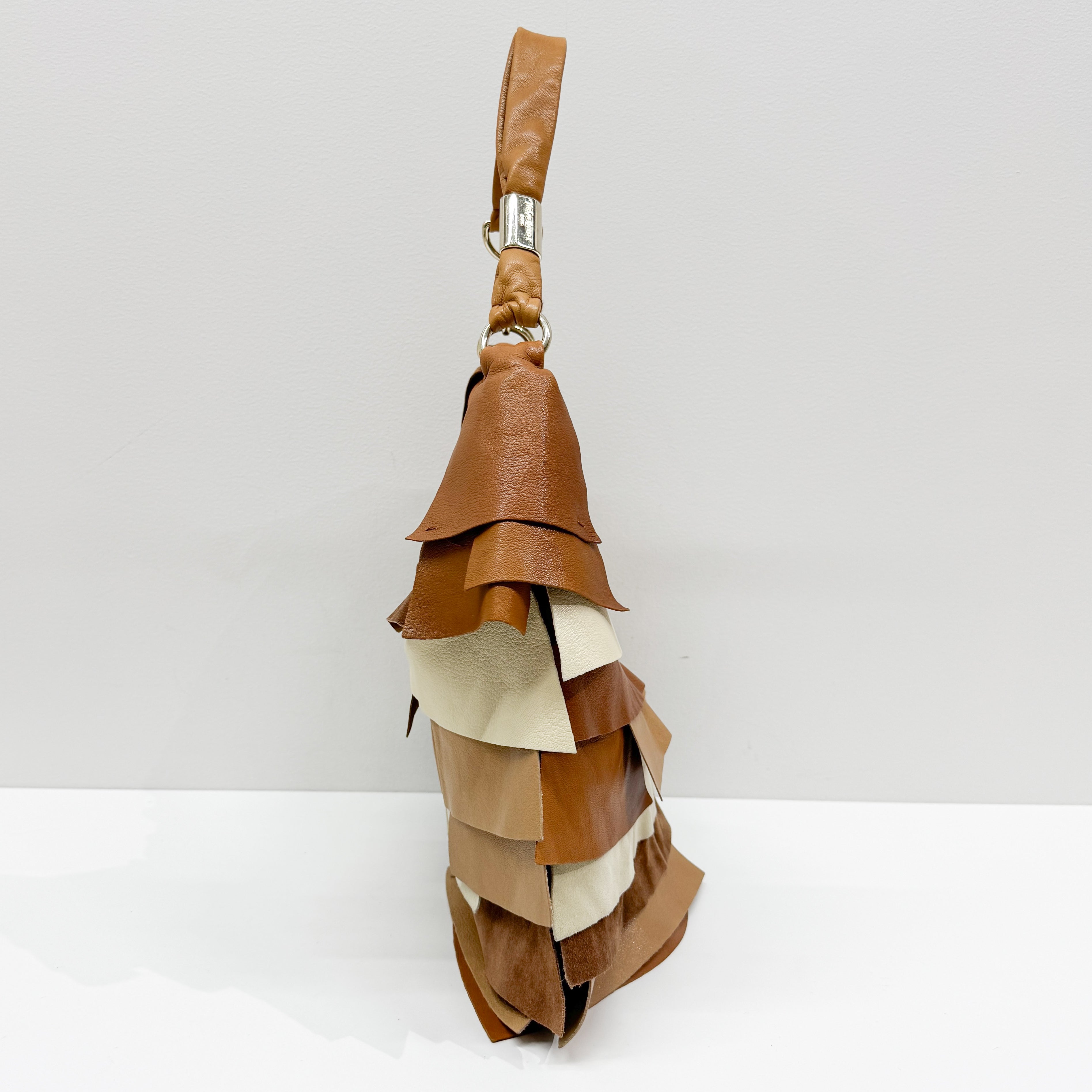 Saint Tropez Brown Leather Shoulder Bag