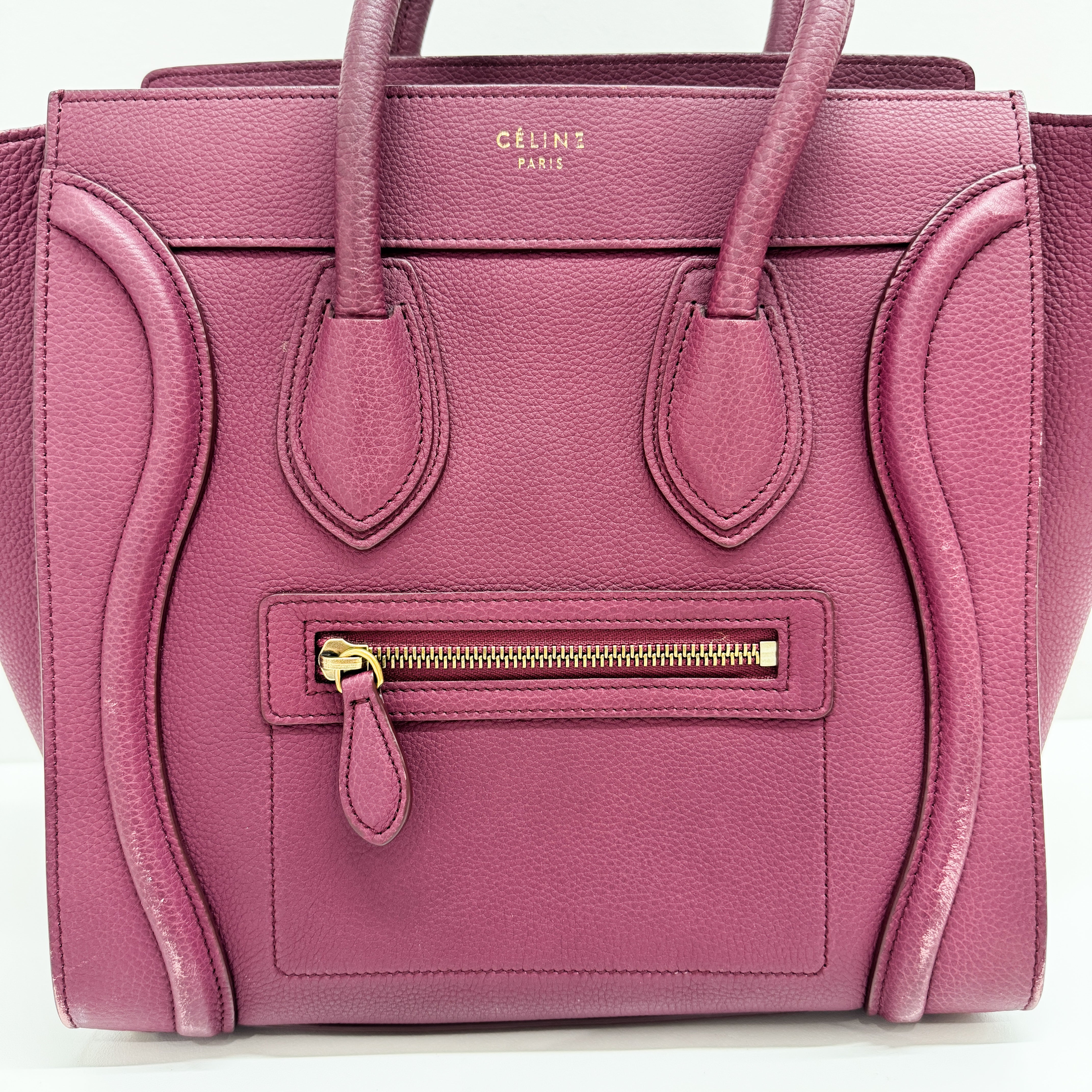 Luggage Microshopper Leather Tote Bag