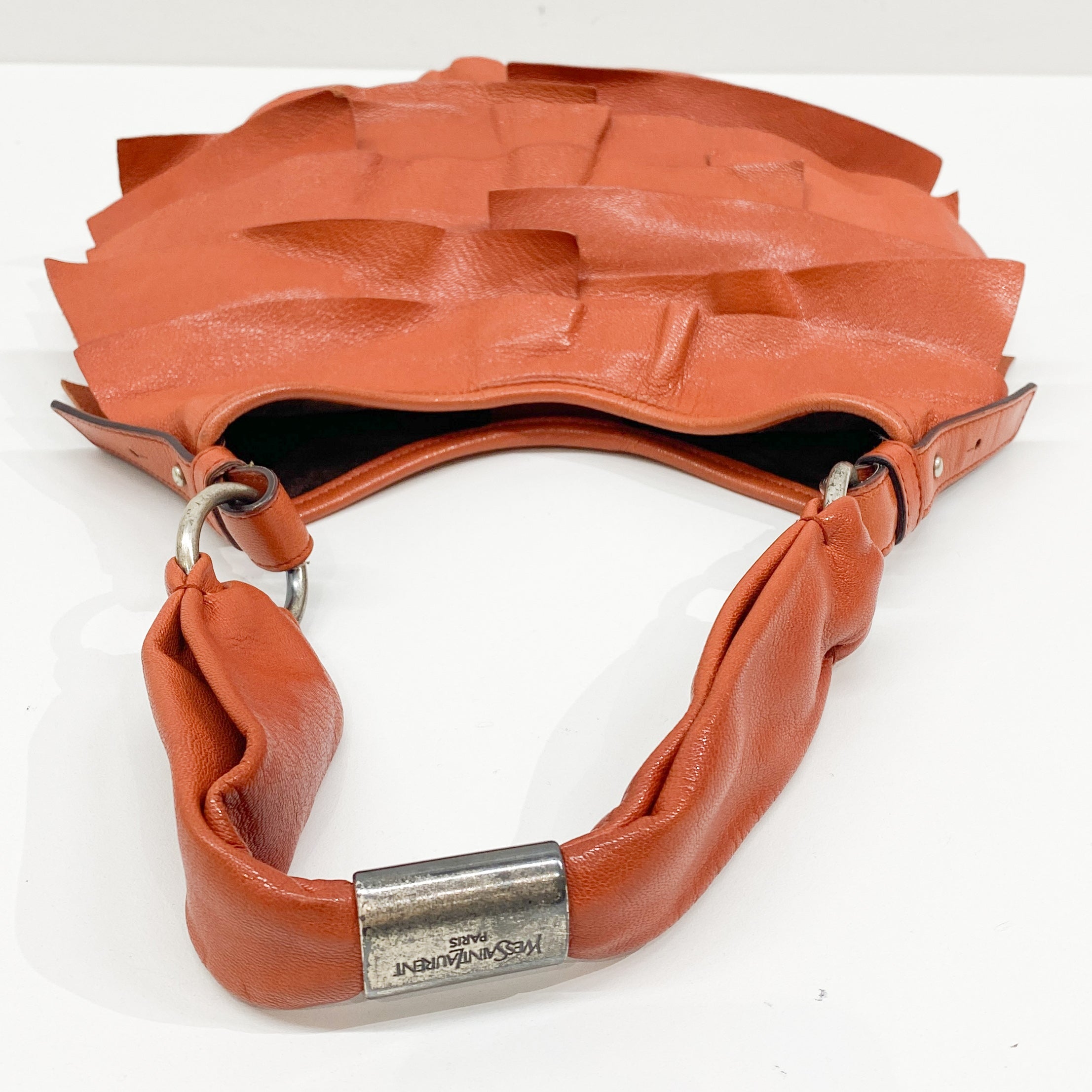 Saint Tropez Orange Leather Shoulder Bag