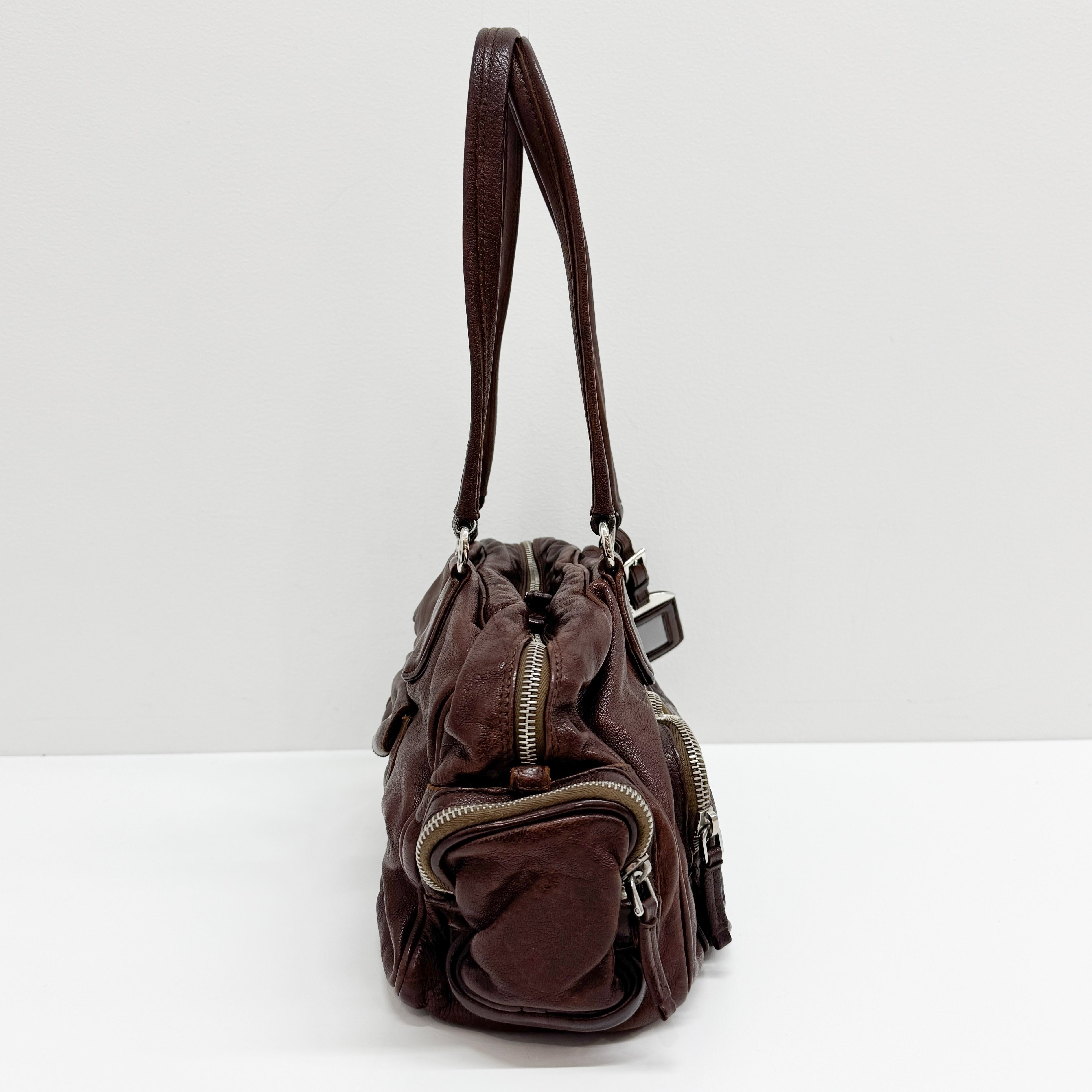 Brown Leather Shoulder Bag