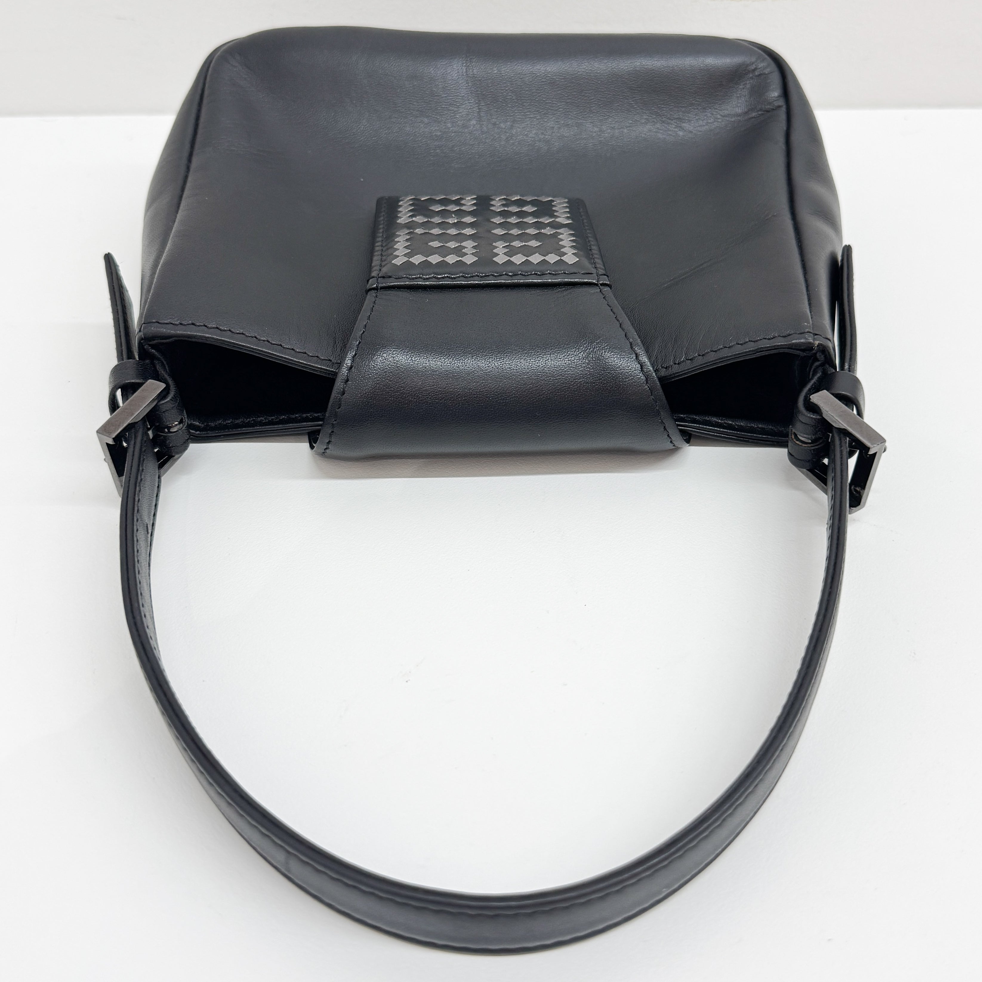 Black Leather Hand Bag