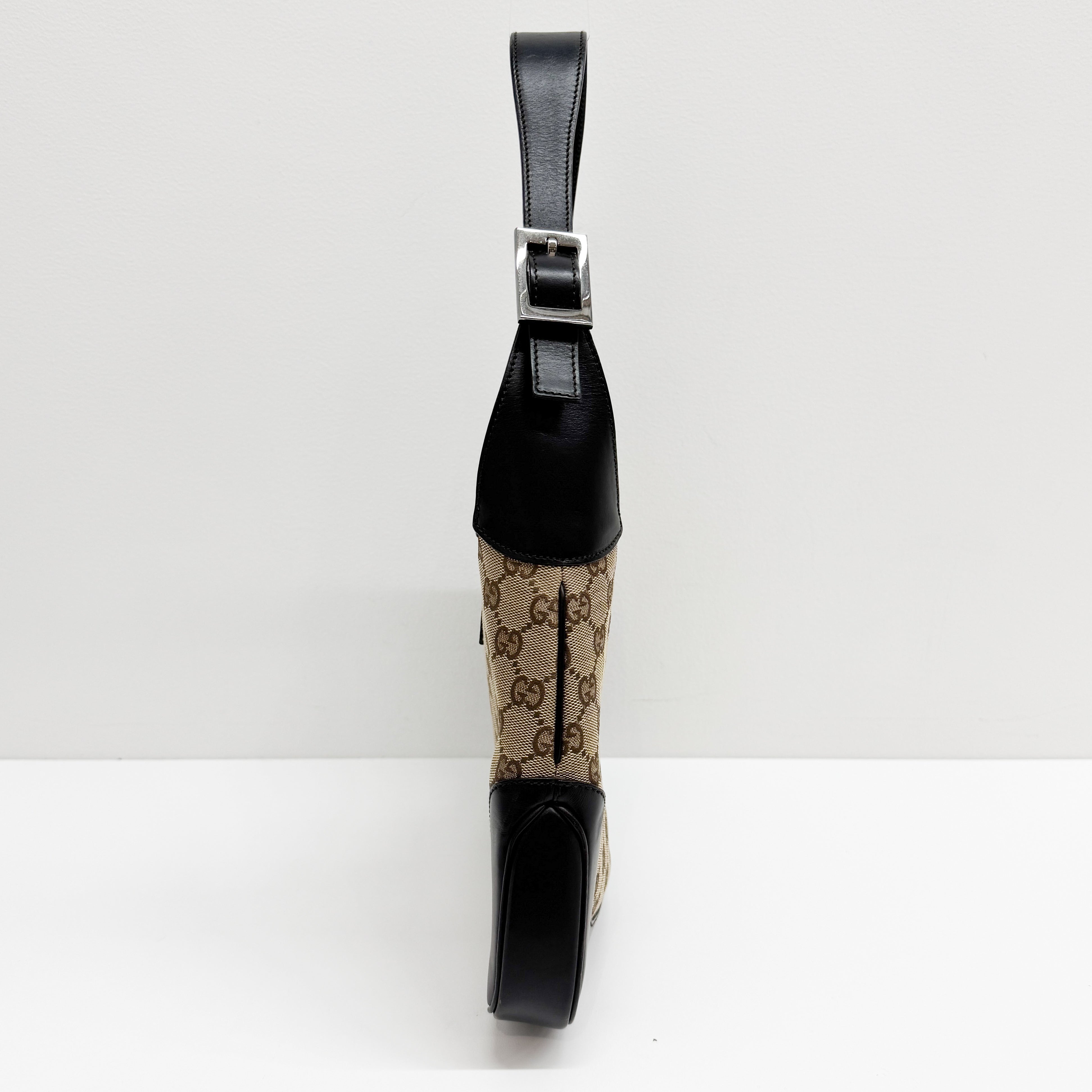 Jackie Beige Canvas Shoulder Bag