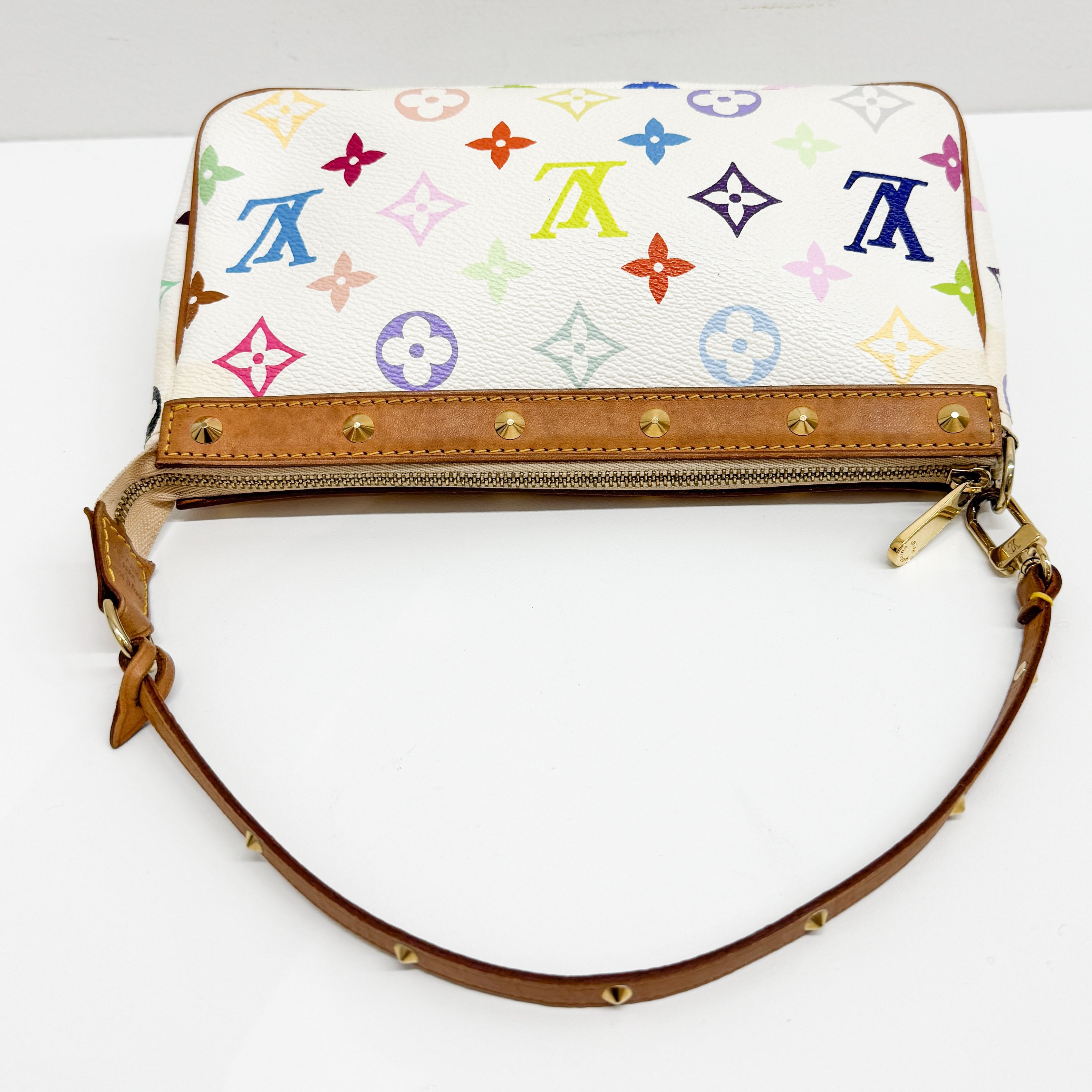 Louis Vuitton x Takashi Murakami Pochette Accessoire Multicolor Monogram Hand bag