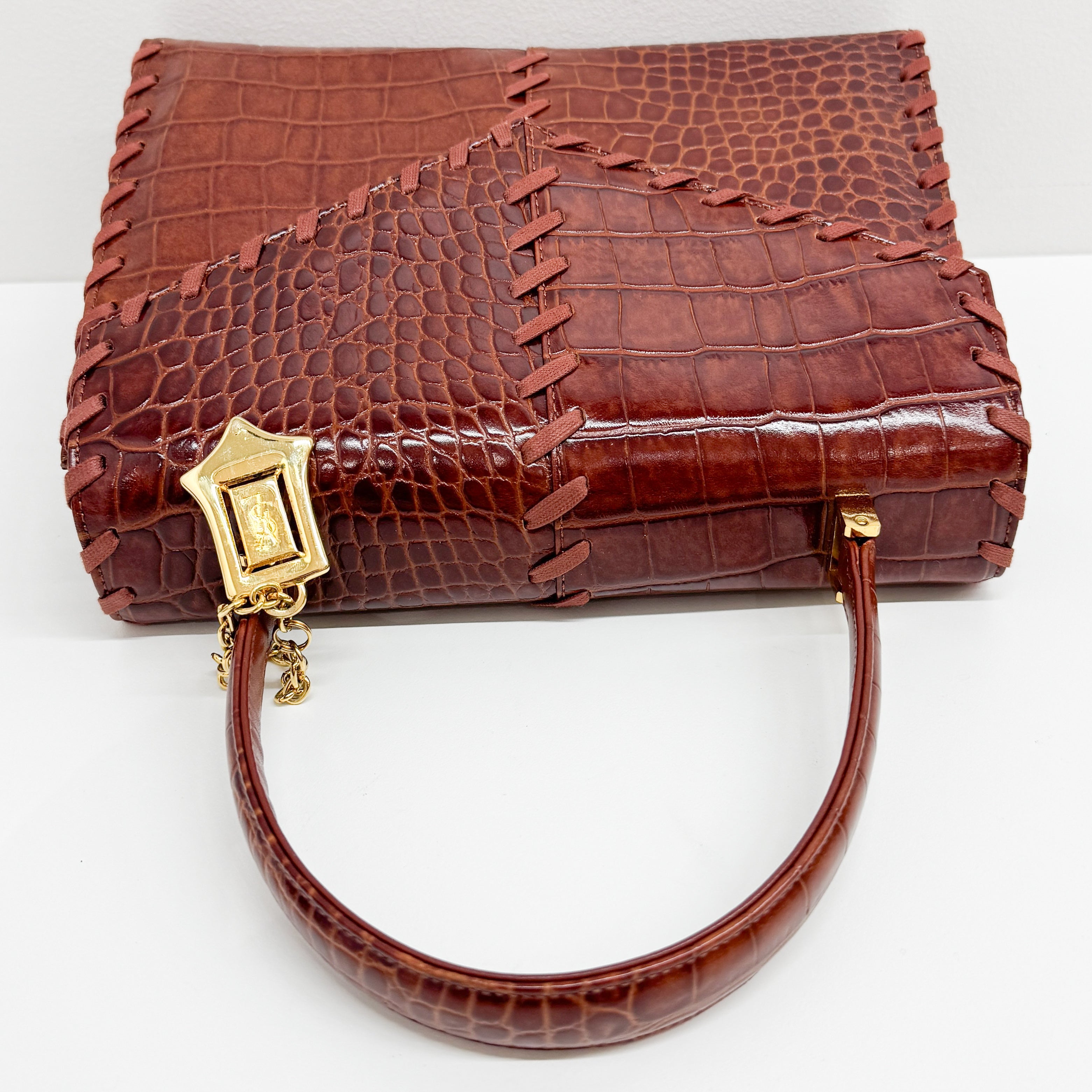 Cassandra Red Leather Hand Bag